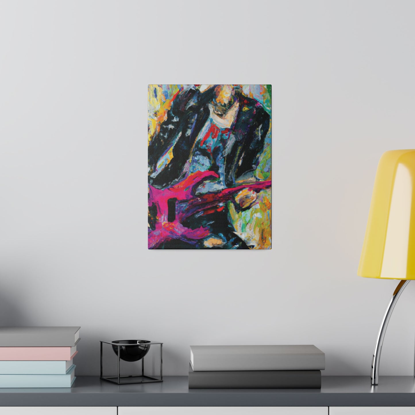 4567X - Rockstar Oil Painting Style Print | Poster | Home Decor | Wall Art | Music Art | Canvas