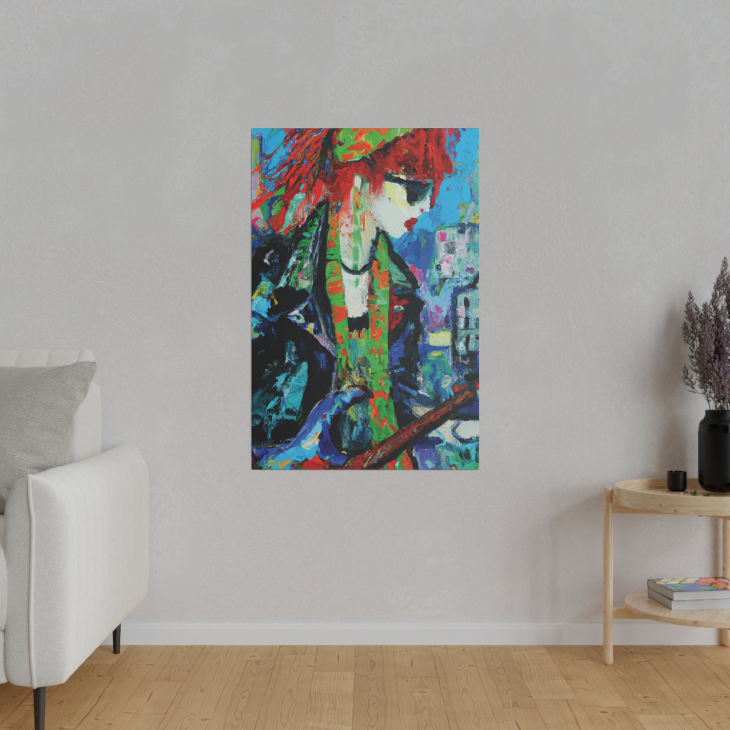 2398Y - Rockstar Oil Painting Style Print | Poster | Home Decor | Wall Art | Music Art | Canvas