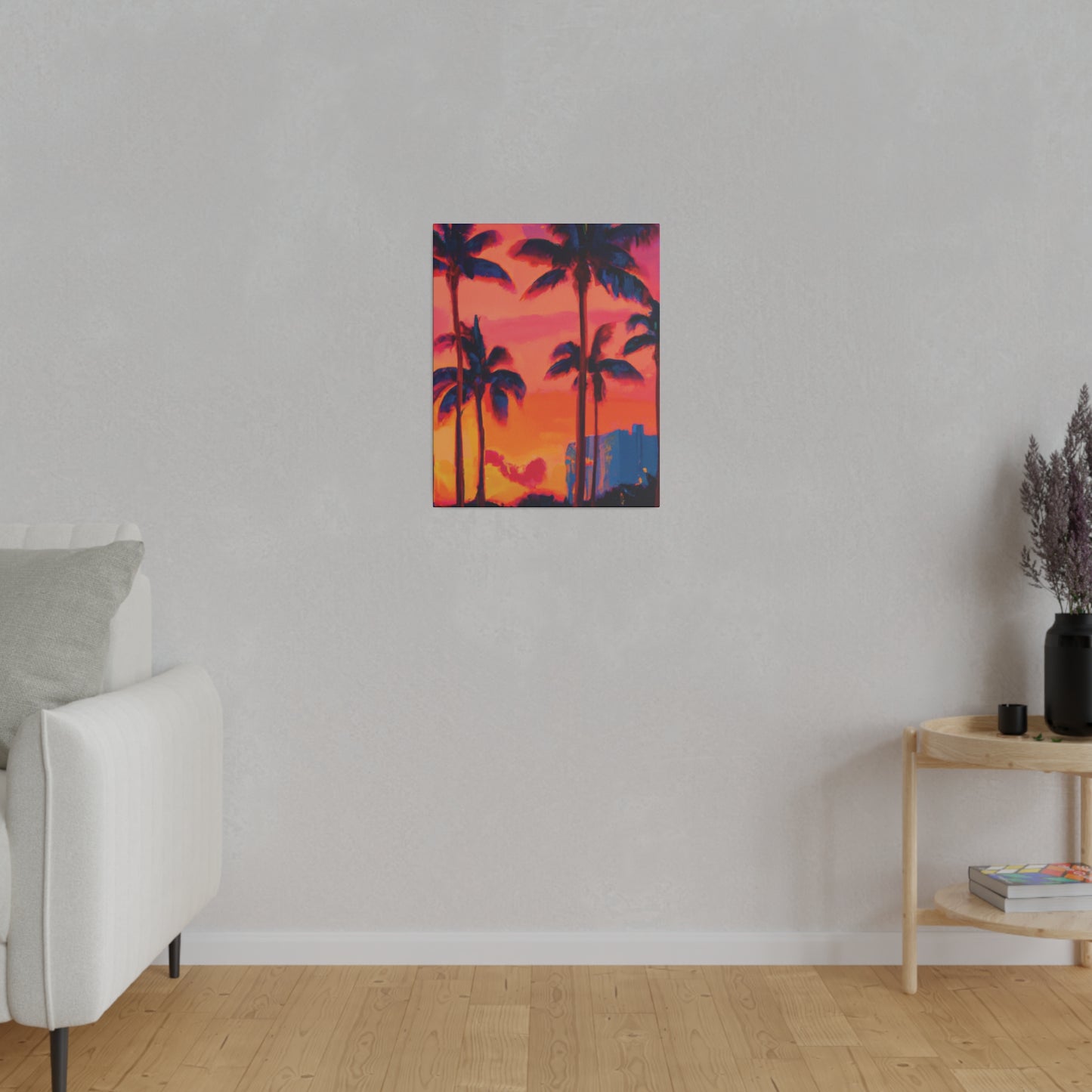 4456Y - Miami Beach Sunset Painting Print | Miami | Beach | Sunset | Poster | Home Decor | Wall Art | Canvas