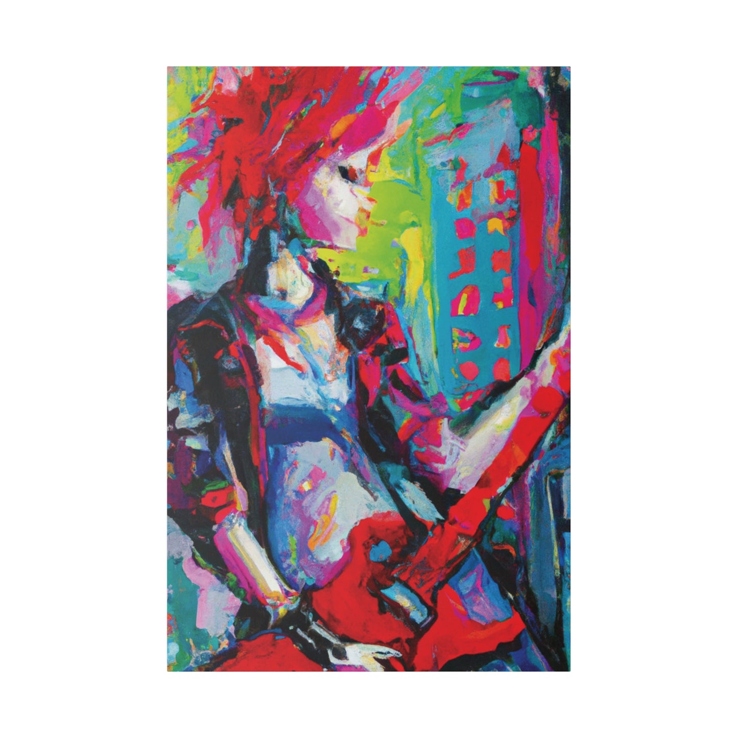 2177U - Rockstar Oil Painting Style Print | Poster | Home Decor | Wall Art | Music Art | Canvas