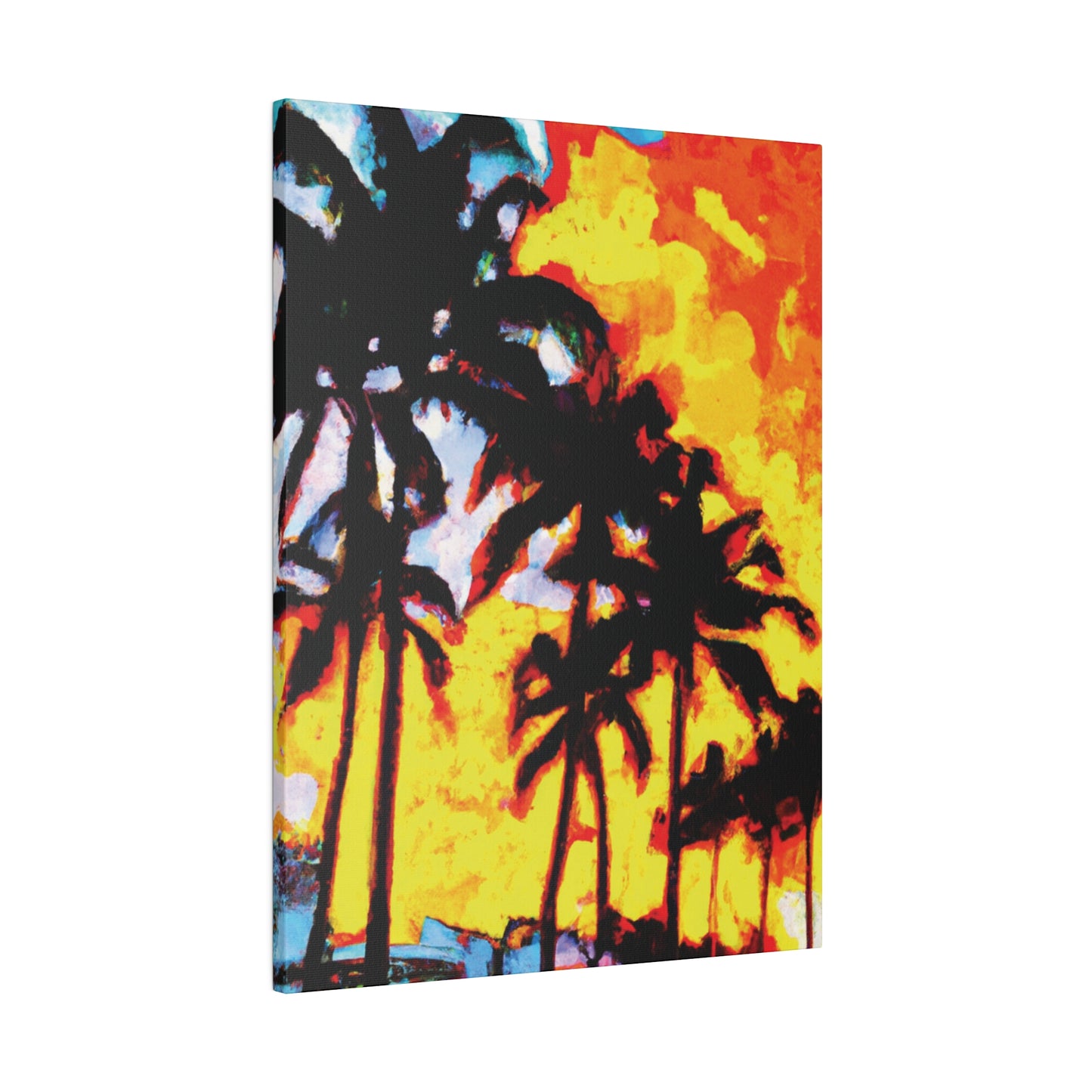 7248Q - Miami Beach Sunset Painting Print | Miami | Beach | Sunset | Poster | Home Decor | Wall Art | Canvas