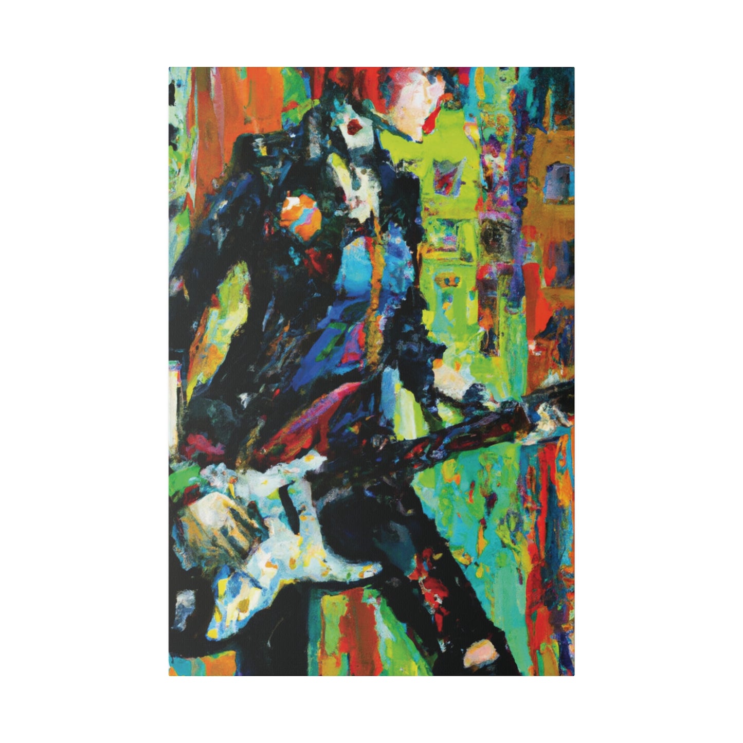 2760G - Rockstar Oil Painting Style Print | Poster | Home Decor | Wall Art | Music Art | Canvas