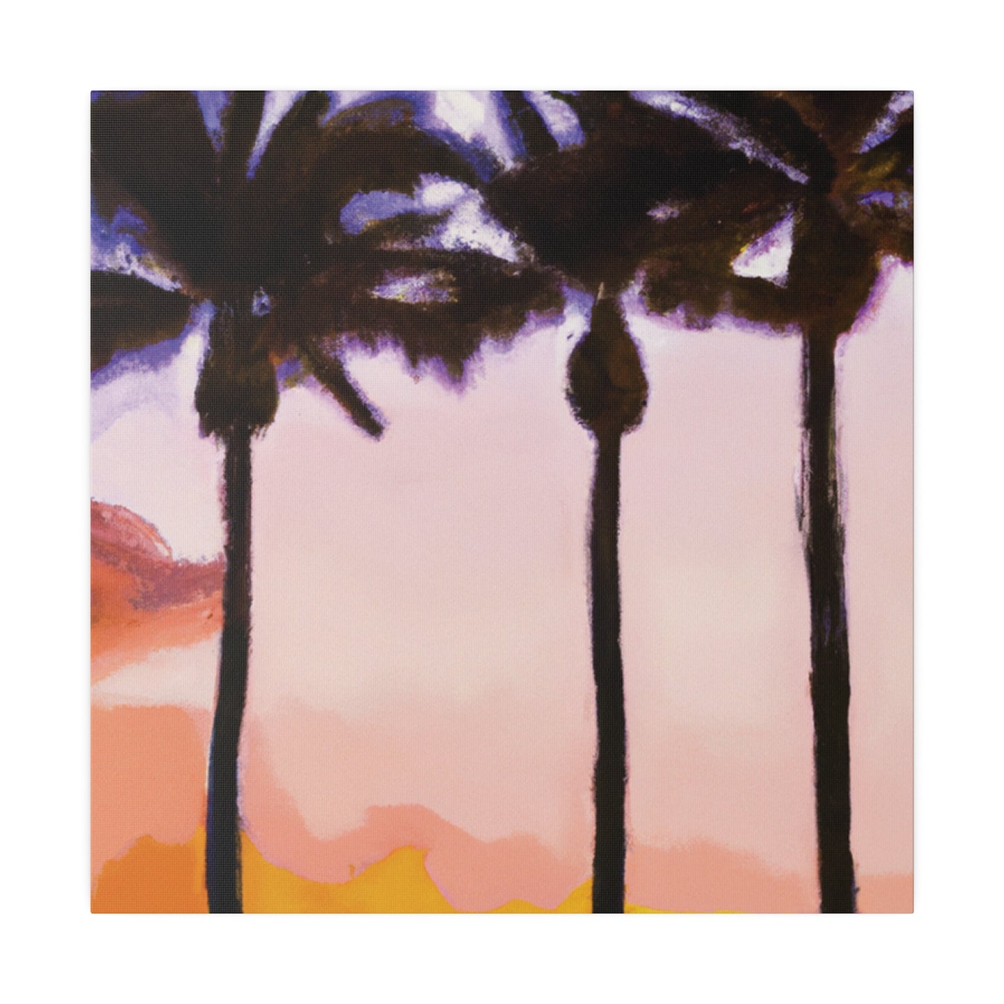 9366G - Miami Beach Sunset Painting Print | Miami | Beach | Sunset | Poster | Home Decor | Wall Art | Canvas