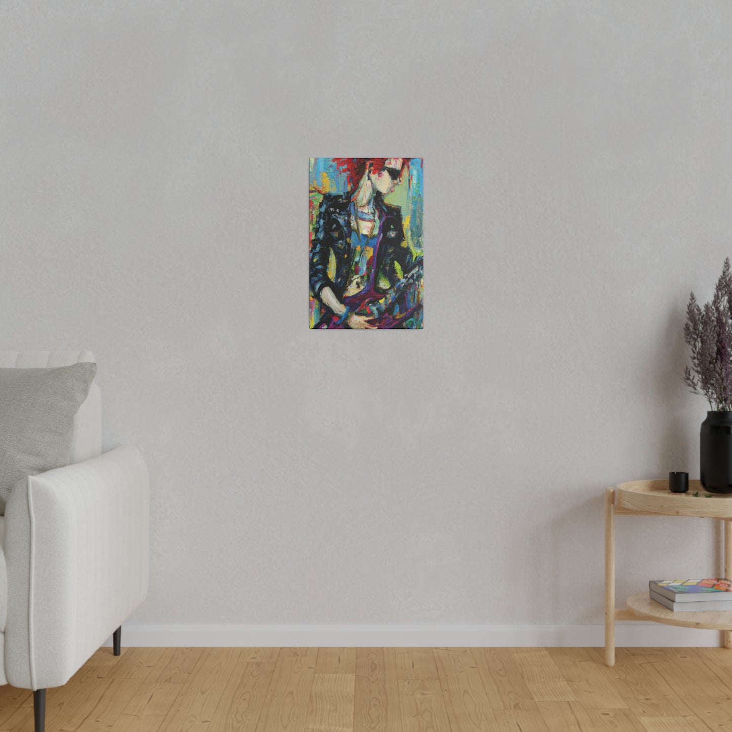 9745J - Rockstar Oil Painting Style Print | Poster | Home Decor | Wall Art | Music Art | Canvas