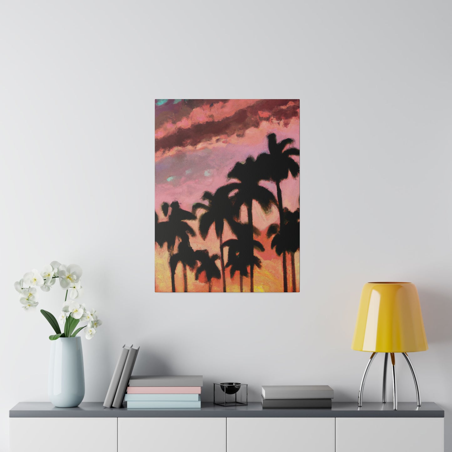 8559Q - Miami Beach Sunset Painting Print | Miami | Beach | Sunset | Poster | Home Decor | Wall Art | Canvas