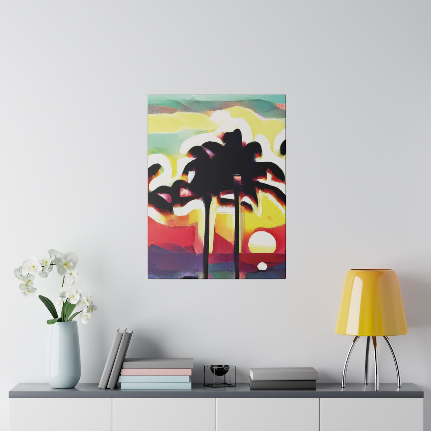 4134X - Miami Beach Sunset Painting Print | Miami | Beach | Sunset | Poster | Home Decor | Wall Art | Canvas