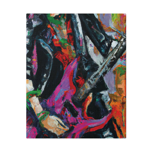 3622Z - Rockstar Oil Painting Style Print | Poster | Home Decor | Wall Art | Music Art | Canvas