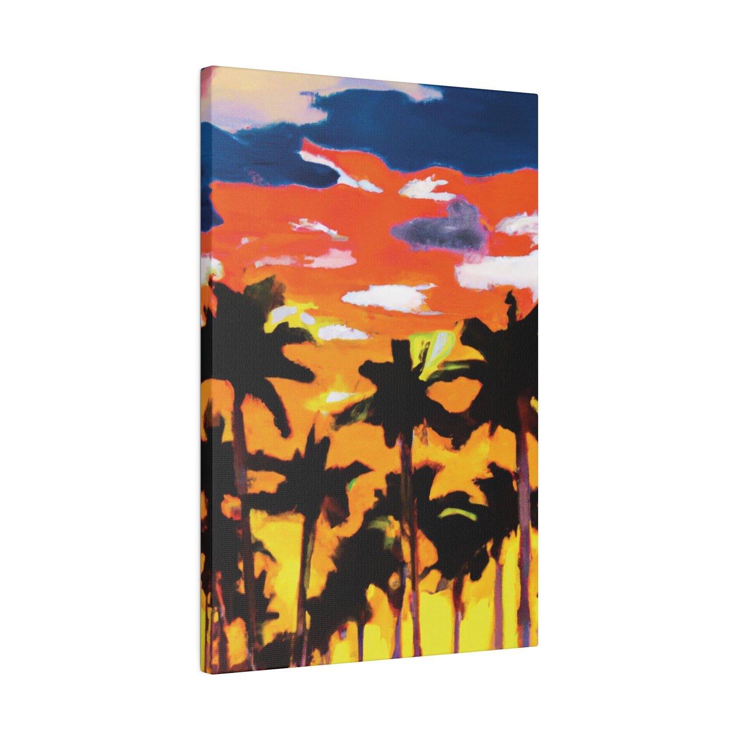 8206A - Miami Beach Sunset Painting Print | Miami | Beach | Sunset | Poster | Home Decor | Wall Art | Canvas