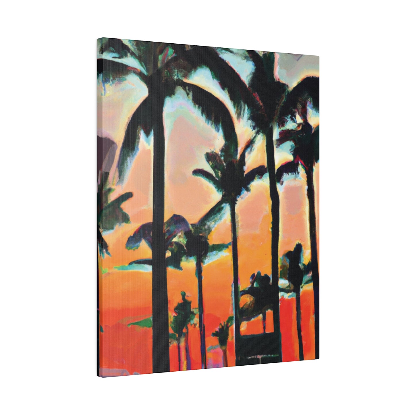 4891A - Miami Beach Sunset Painting Print | Miami | Beach | Sunset | Poster | Home Decor | Wall Art | Canvas