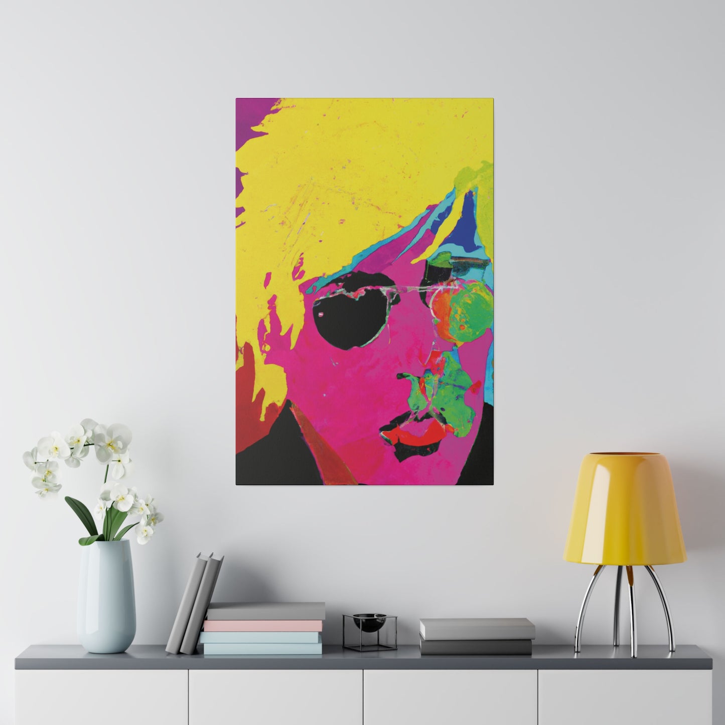 7141U - Rockstar Painting Print | Face | Abstract | Poster | Home Decor | Wall Art | Music Art | Canvas