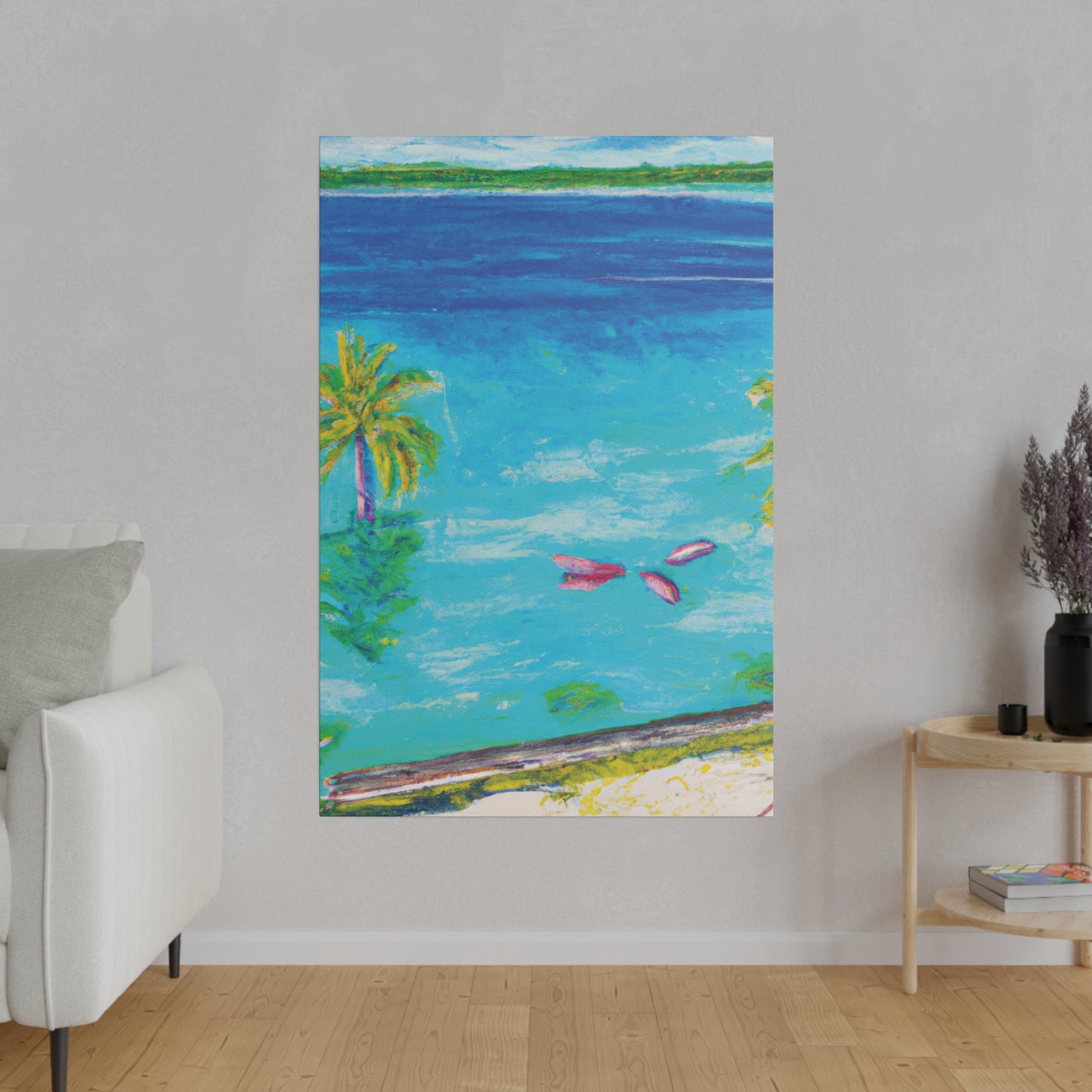 9387Q - Bahamas Ocean Painting Print | Bahamas | Ocean | Beach | Poster | Home Decor | Wall Art | Canvas