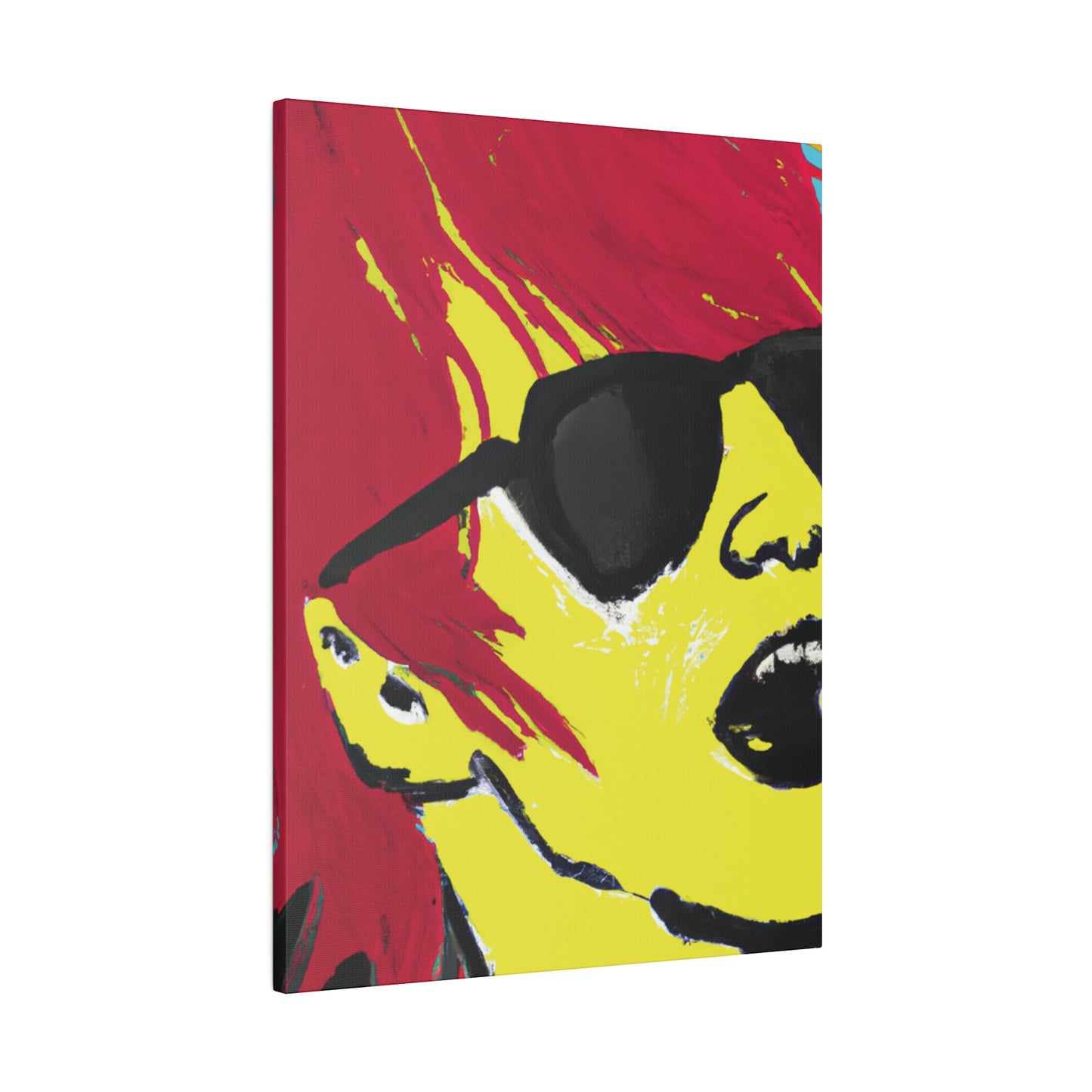 4788K - Rockstar Painting Print | Face | Abstract | Poster | Home Decor | Wall Art | Music Art | Canvas