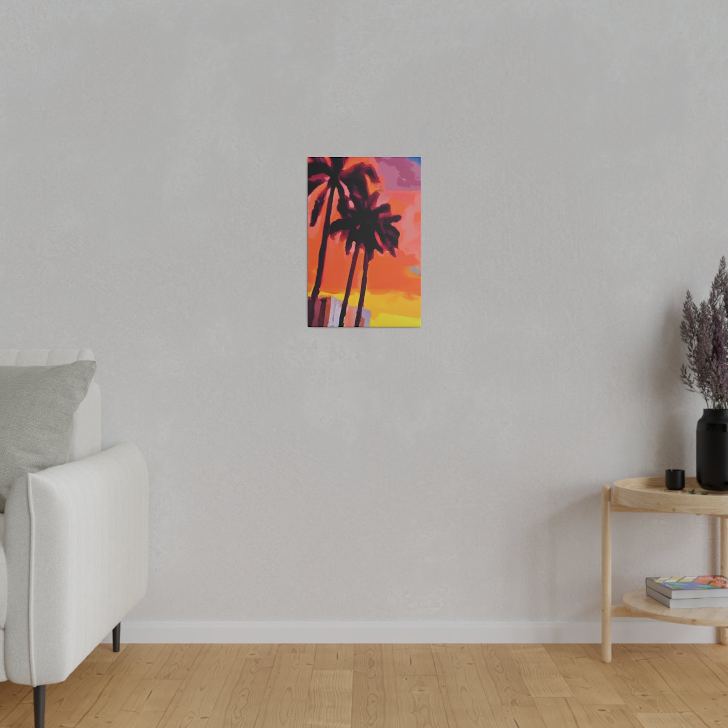 8398N - Miami Beach Sunset Painting Print | Miami | Beach | Sunset | Poster | Home Decor | Wall Art | Canvas