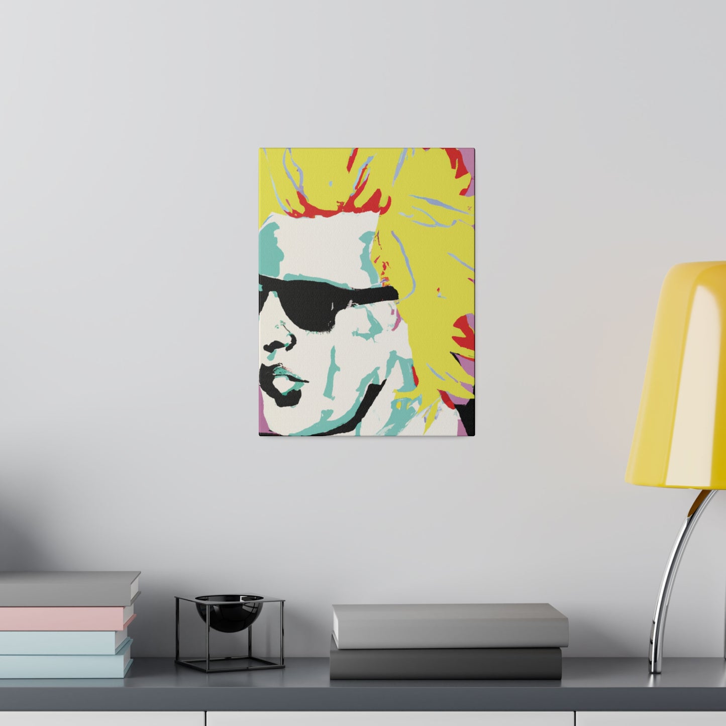 8282G - Rockstar Painting Print | Face | Abstract | Poster | Home Decor | Wall Art | Music Art | Canvas