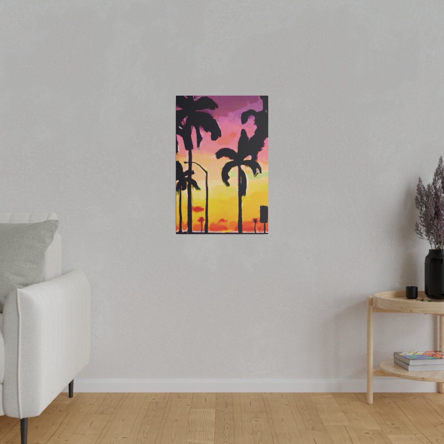 1792J - Miami Beach Sunset Painting Print | Miami | Beach | Sunset | Poster | Home Decor | Wall Art | Canvas