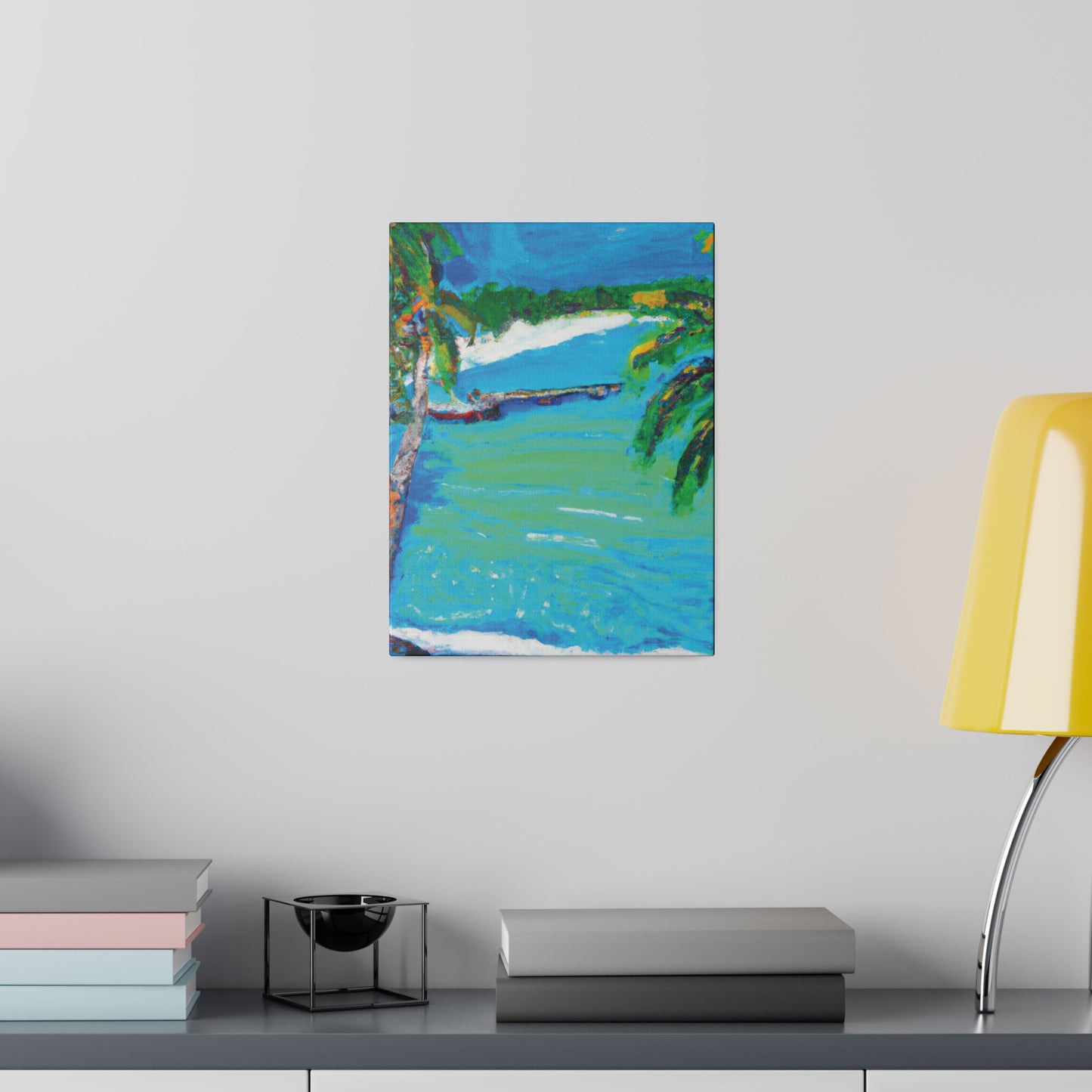 2499M - Bahamas Ocean Painting Print | Bahamas | Ocean | Beach | Poster | Home Decor | Wall Art | Canvas