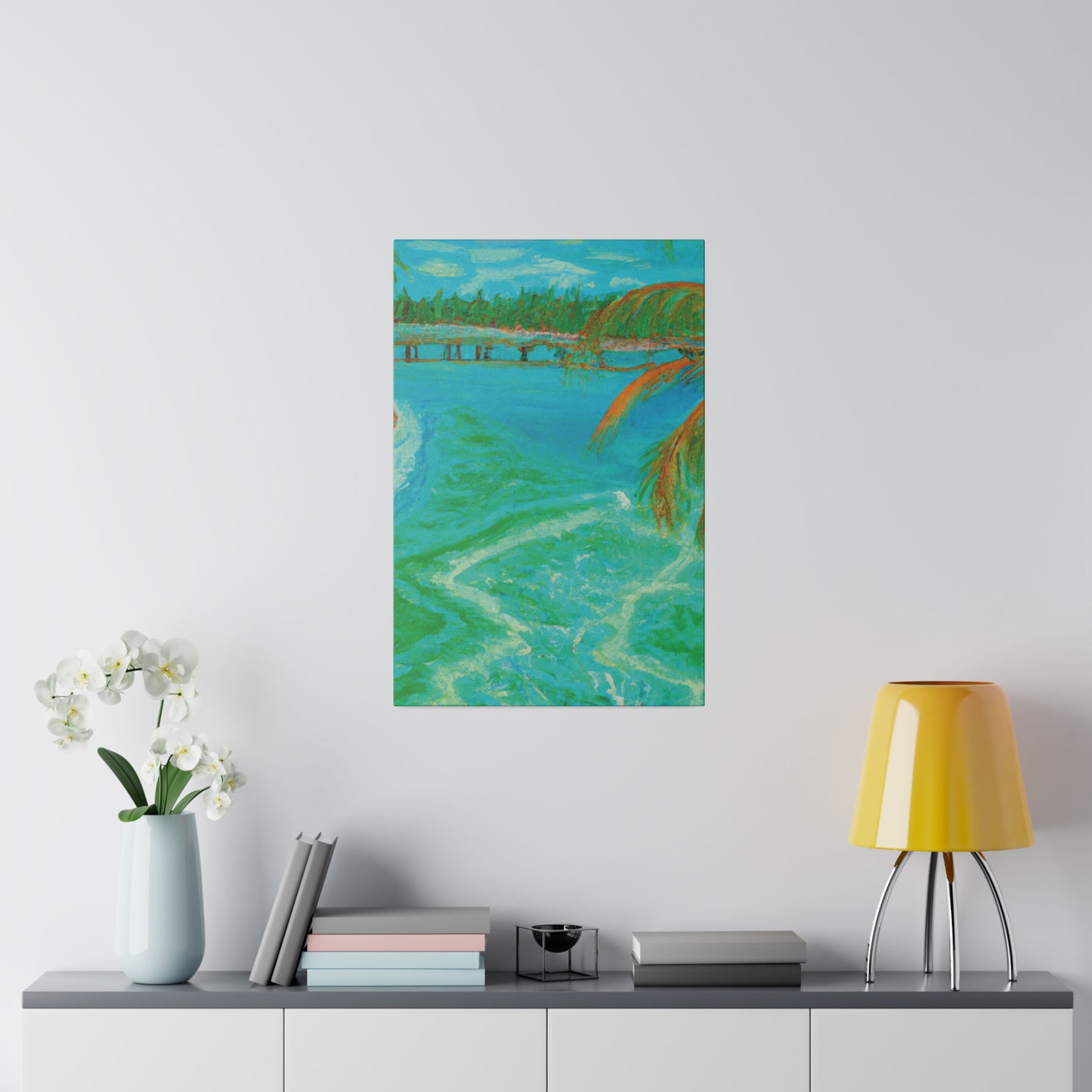 8864B - Bahamas Ocean Painting Print | Bahamas | Ocean | Beach | Poster | Home Decor | Wall Art | Canvas