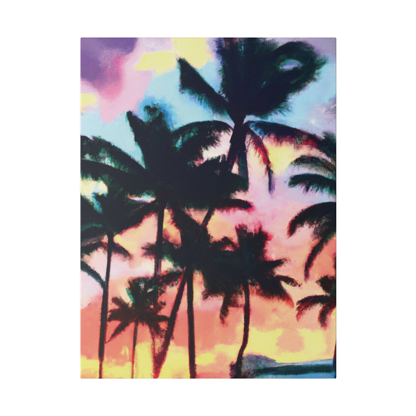 5231V - Miami Beach Sunset Painting Print | Miami | Beach | Sunset | Poster | Home Decor | Wall Art | Canvas