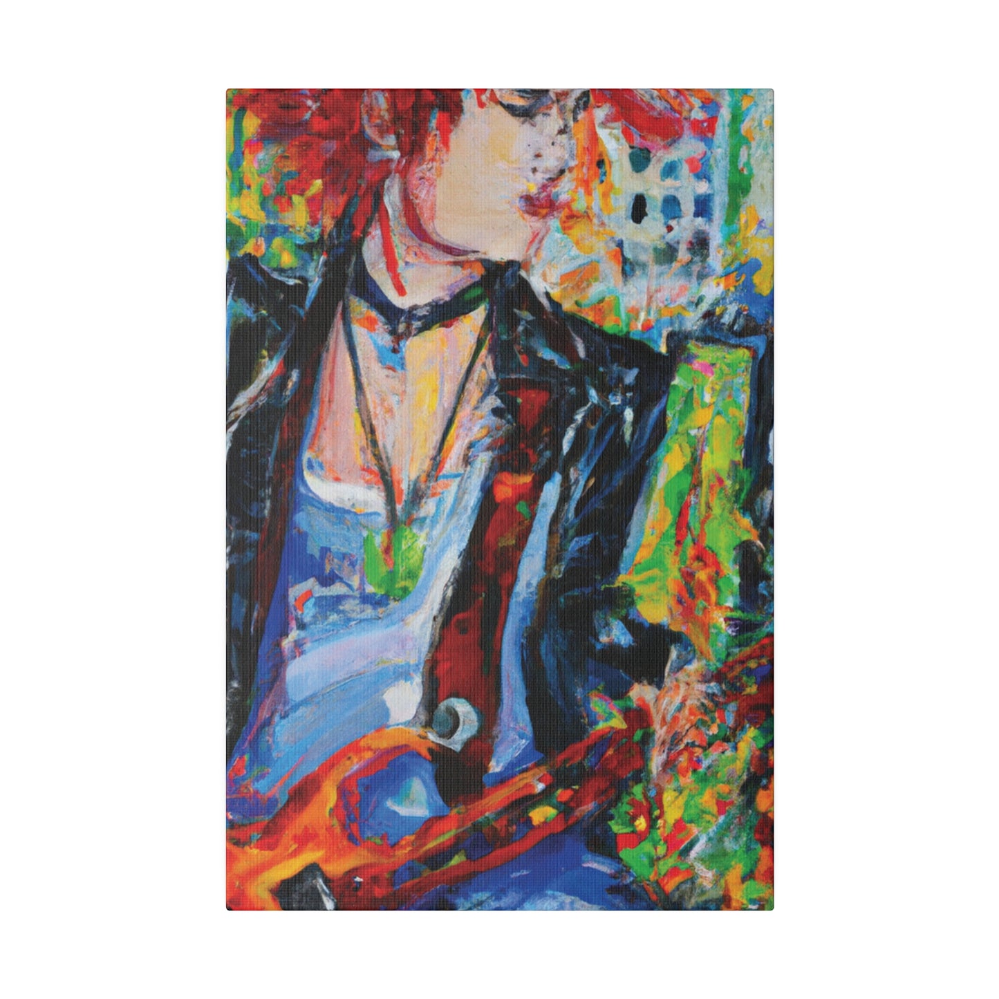 9144X - Rockstar Oil Painting Style Print | Poster | Home Decor | Wall Art | Music Art | Canvas