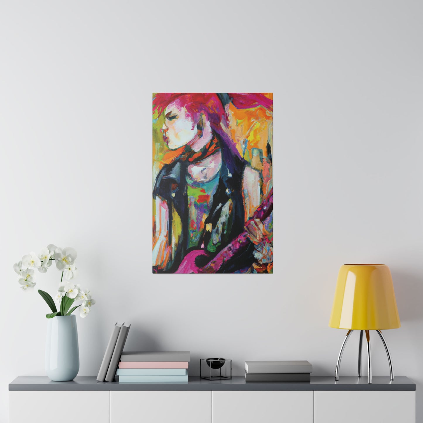 1138X - Rockstar Oil Painting Style Print | Poster | Home Decor | Wall Art | Music Art | Canvas