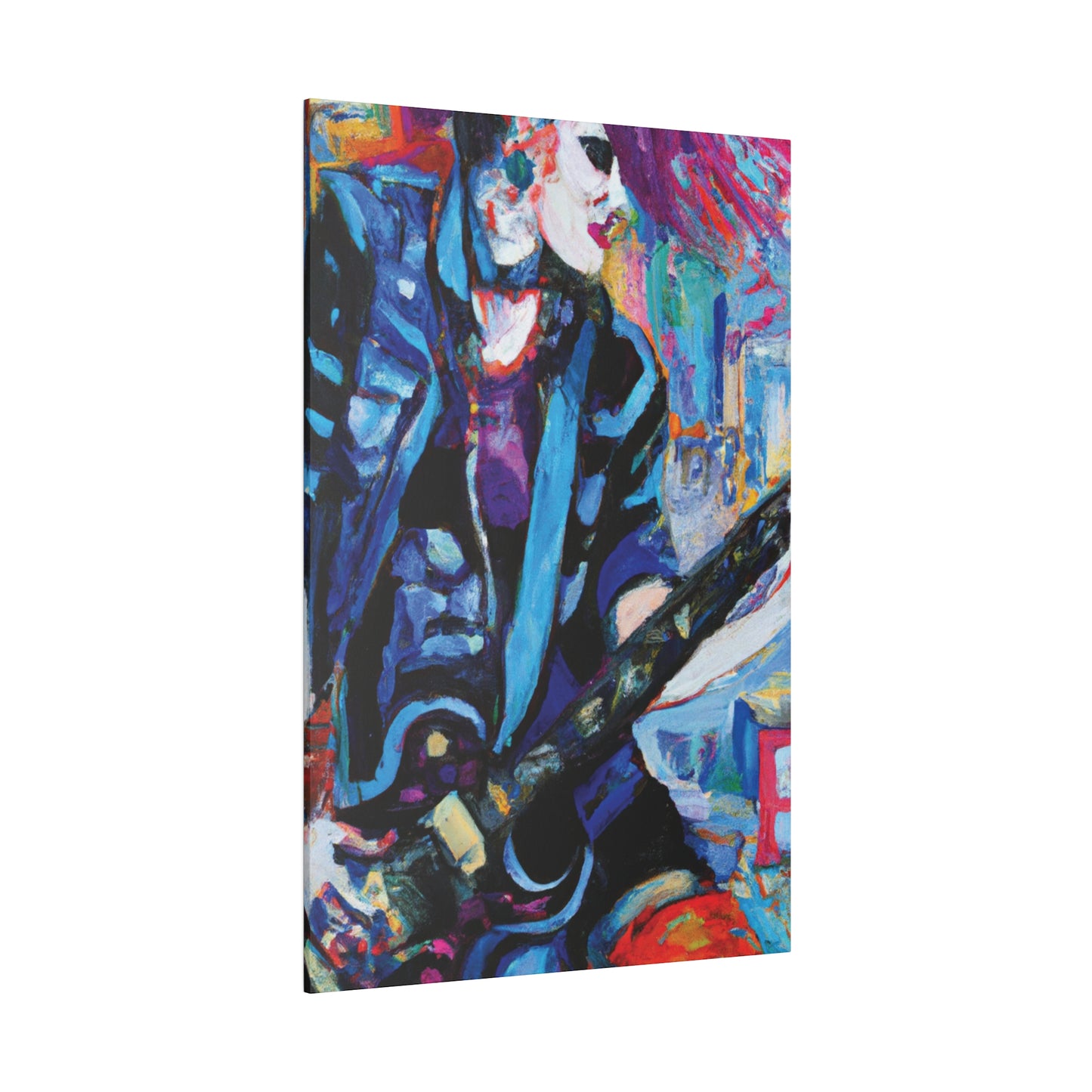 7204K - Rockstar Oil Painting Style Print | Poster | Home Decor | Wall Art | Music Art | Canvas