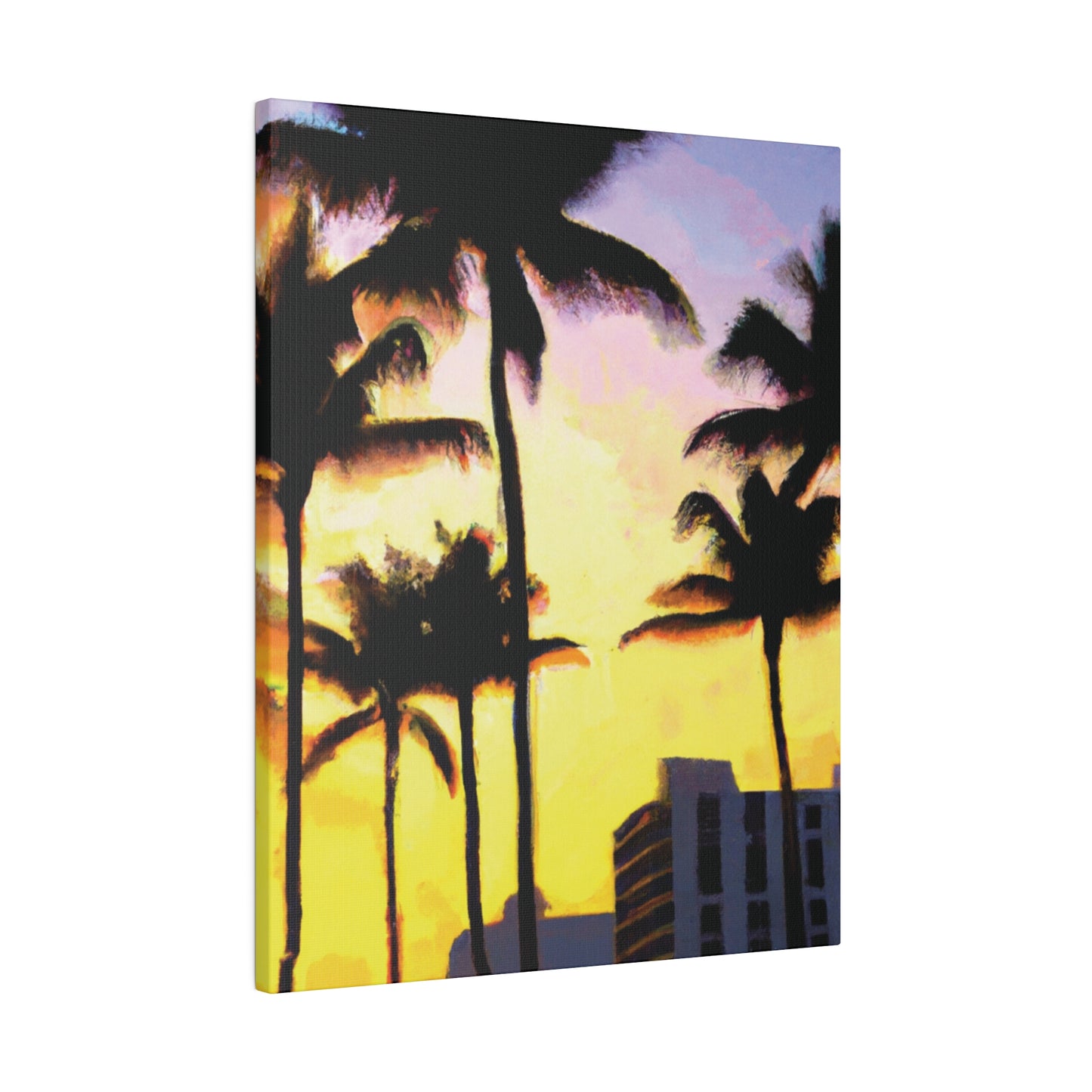 9691V - Miami Beach Sunset Painting Print | Miami | Beach | Sunset | Poster | Home Decor | Wall Art | Canvas