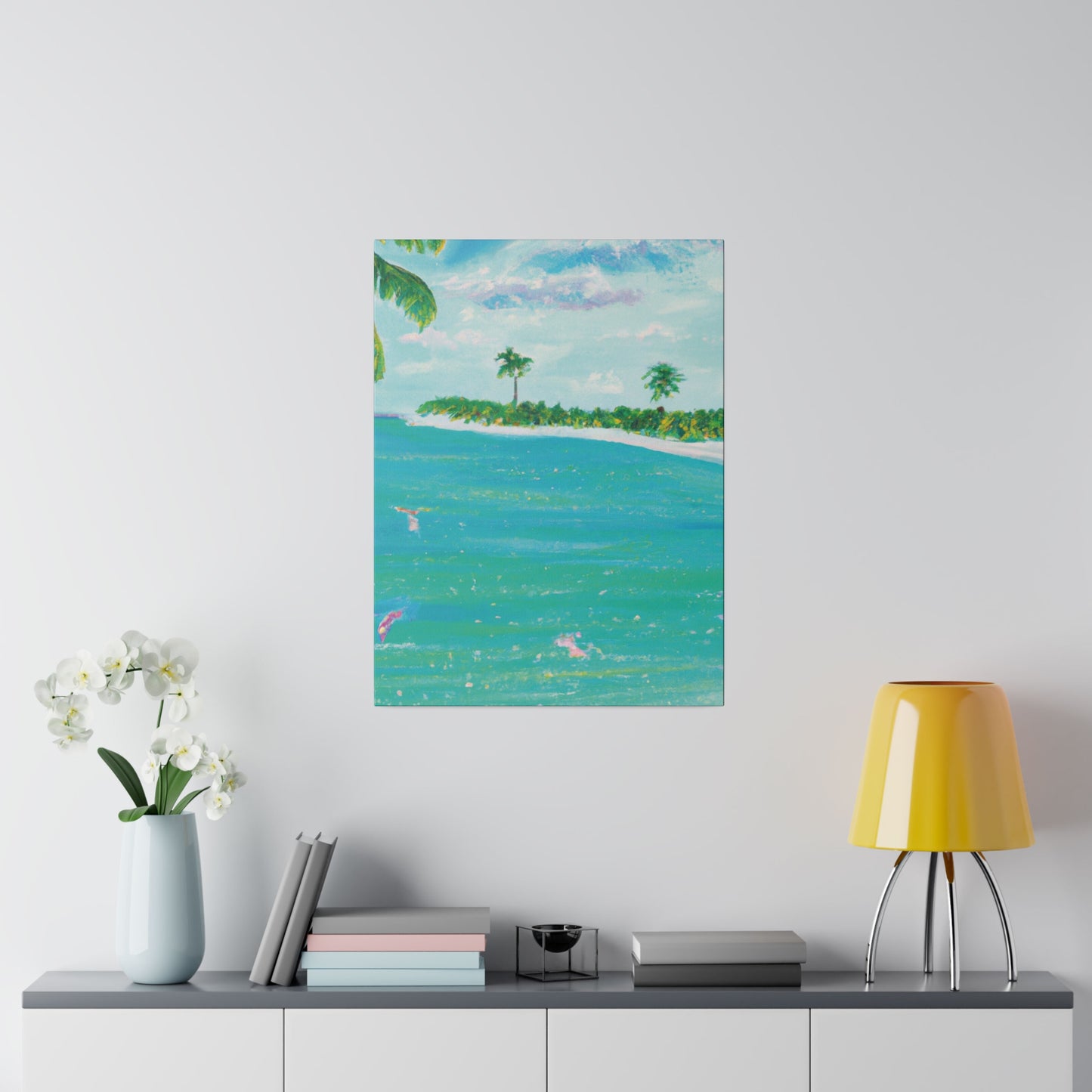 6576D - Bahamas Ocean Painting Print | Bahamas | Ocean | Beach | Poster | Home Decor | Wall Art | Canvas