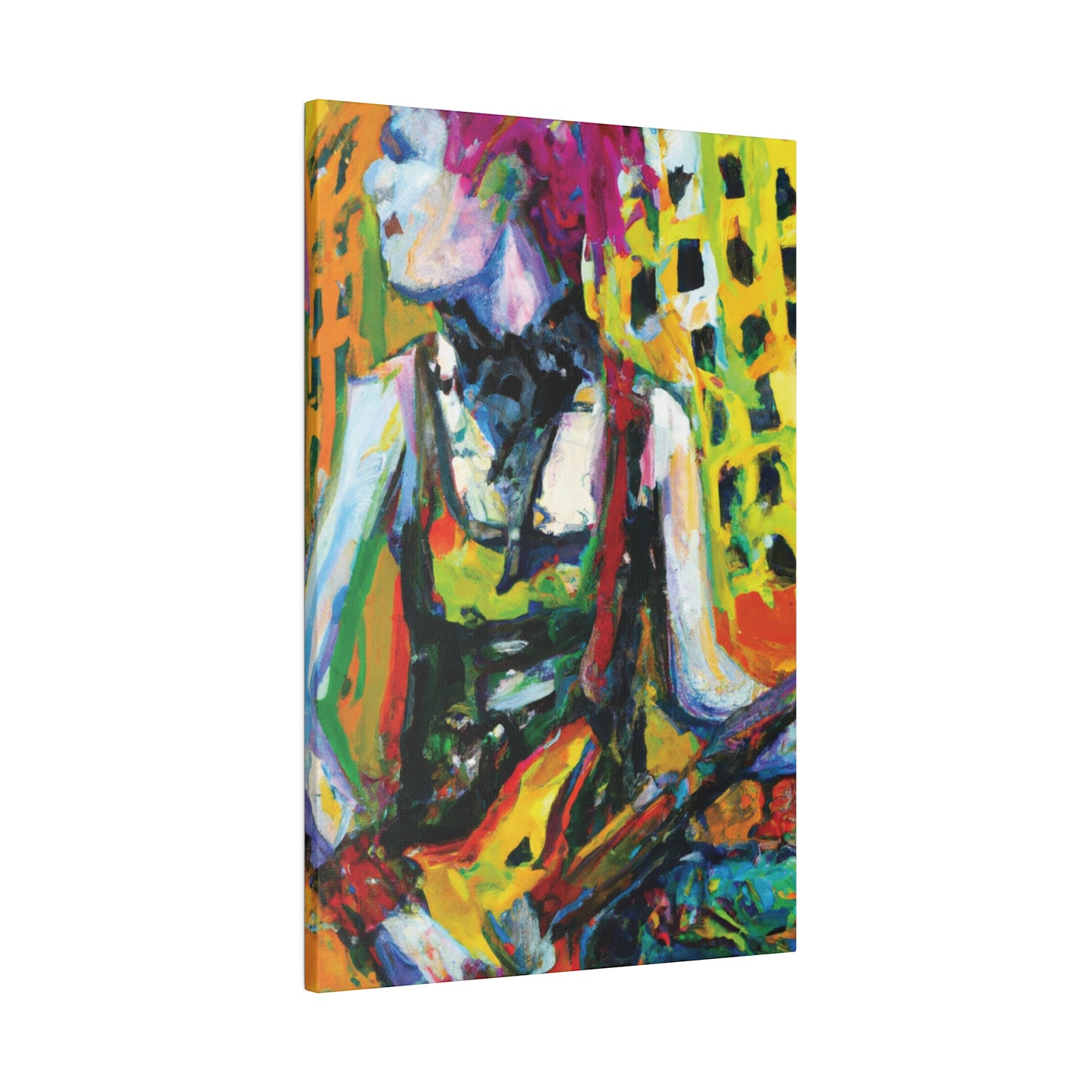 4793Z - Rockstar Oil Painting Style Print | Poster | Home Decor | Wall Art | Music Art | Canvas