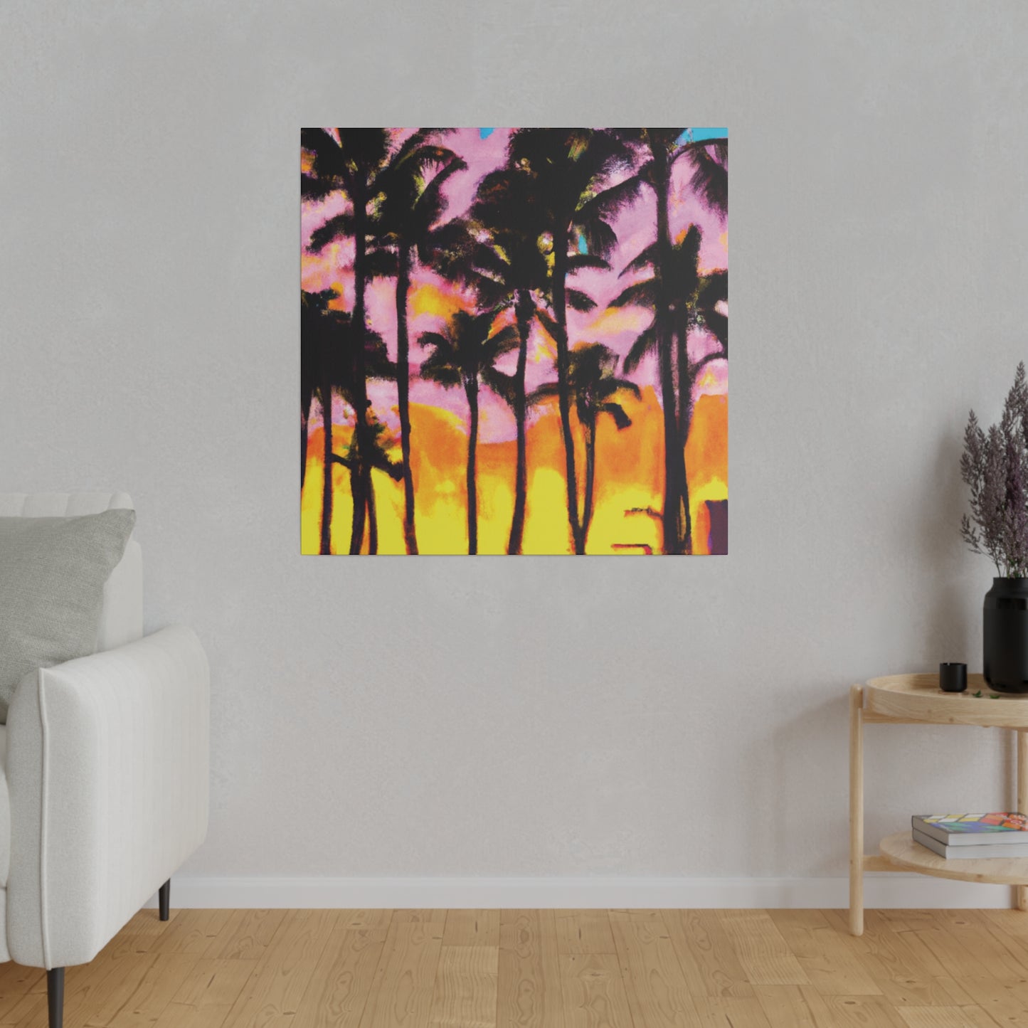 6202Q - Miami Beach Sunset Painting Print | Miami | Beach | Sunset | Poster | Home Decor | Wall Art | Canvas