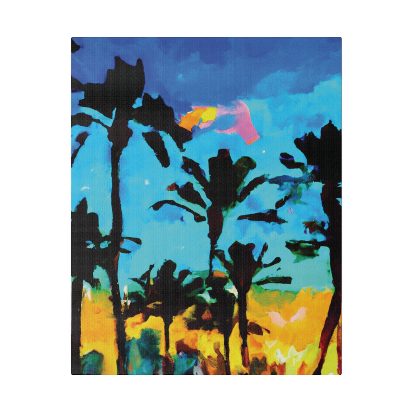 8346V - Miami Beach Sunset Painting Print | Miami | Beach | Sunset | Poster | Home Decor | Wall Art | Canvas