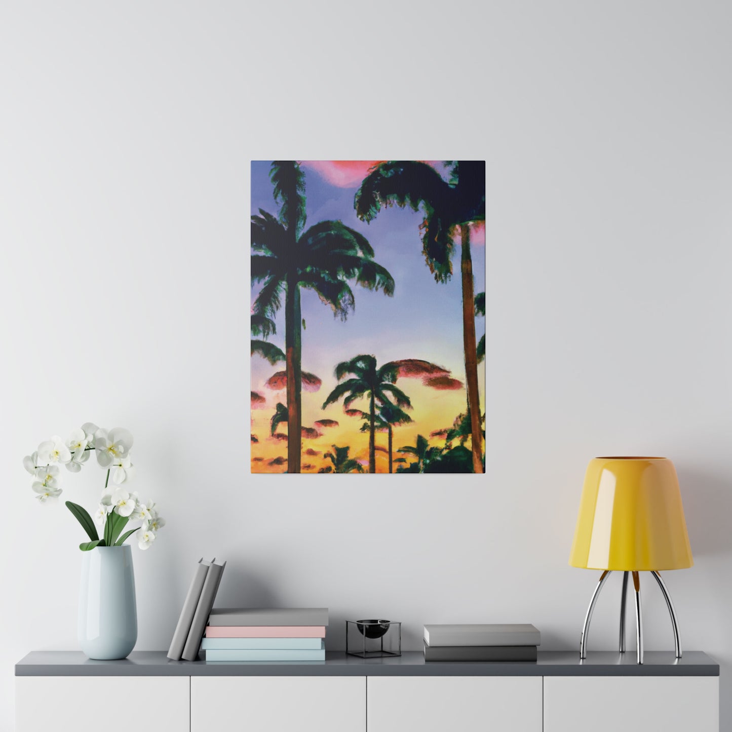 5202J - Miami Beach Sunset Painting Print | Miami | Beach | Sunset | Poster | Home Decor | Wall Art | Canvas