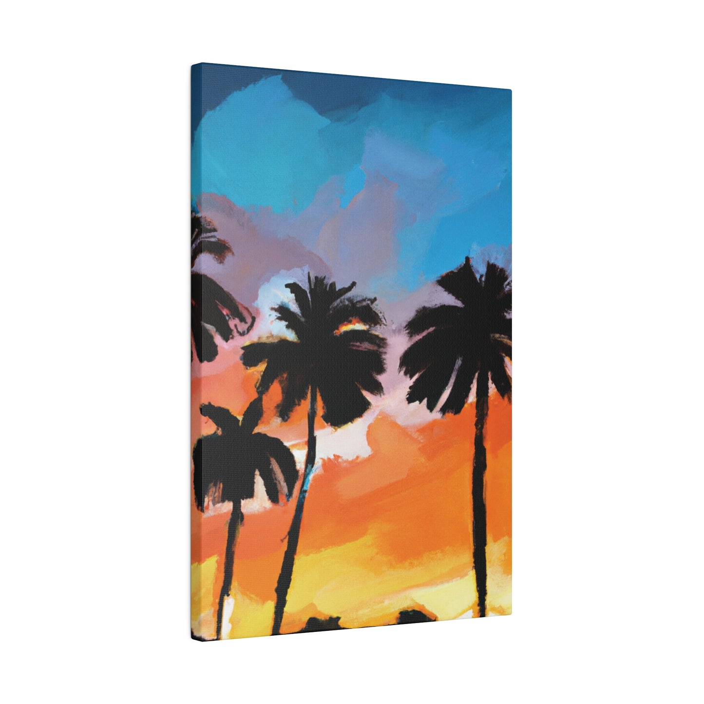 7010V - Miami Beach Sunset Painting Print | Miami | Beach | Sunset | Poster | Home Decor | Wall Art | Canvas