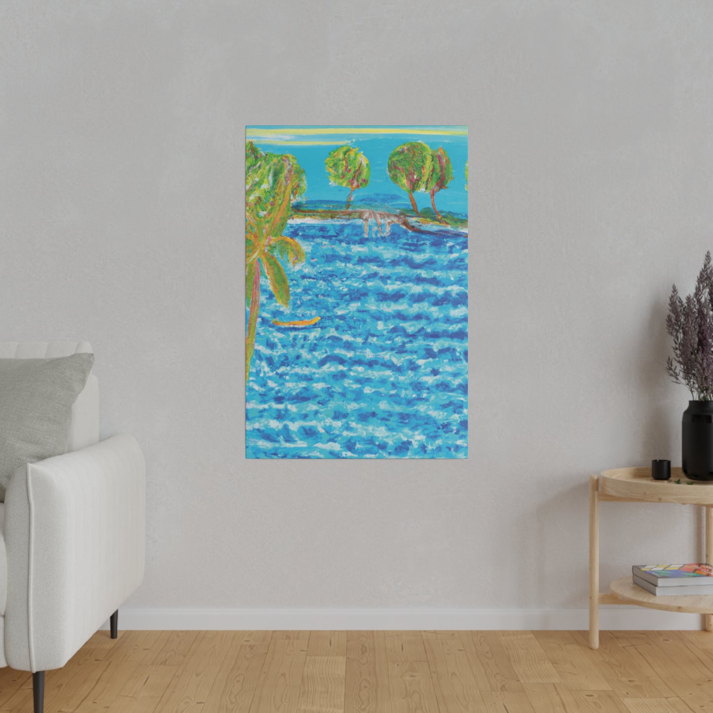 3687E - Bahamas Ocean Painting Print | Bahamas | Ocean | Beach | Poster | Home Decor | Wall Art | Canvas