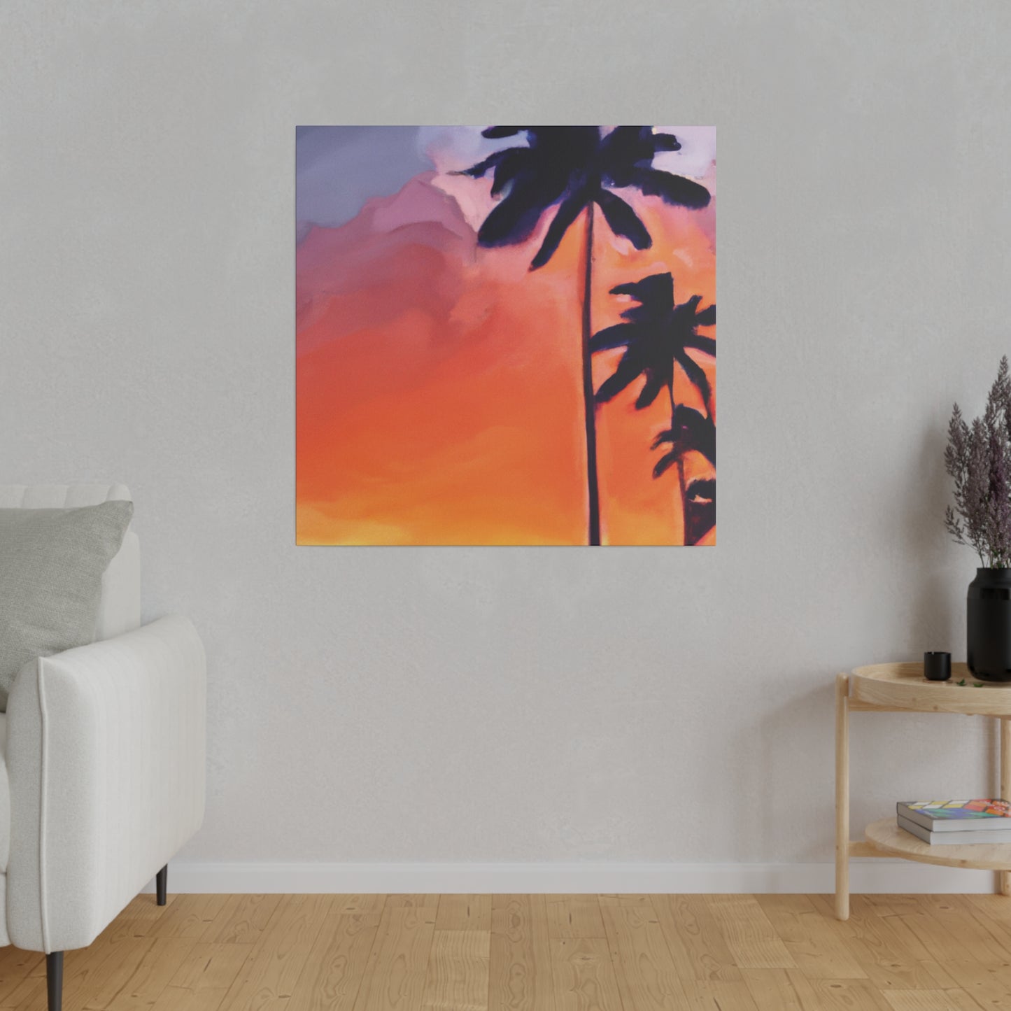 8625A - Miami Beach Sunset Painting Print | Miami | Beach | Sunset | Poster | Home Decor | Wall Art | Canvas