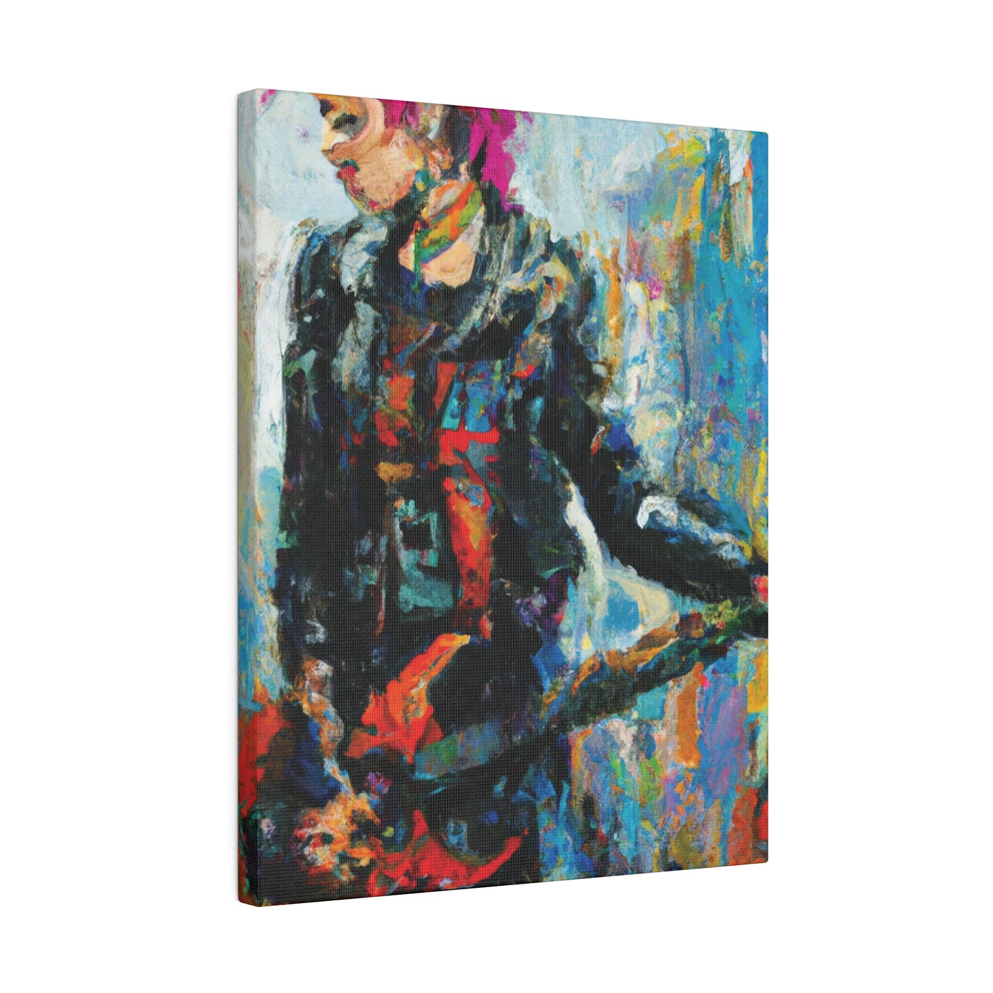 5258U - Rockstar Oil Painting Style Print | Poster | Home Decor | Wall Art | Music Art | Canvas