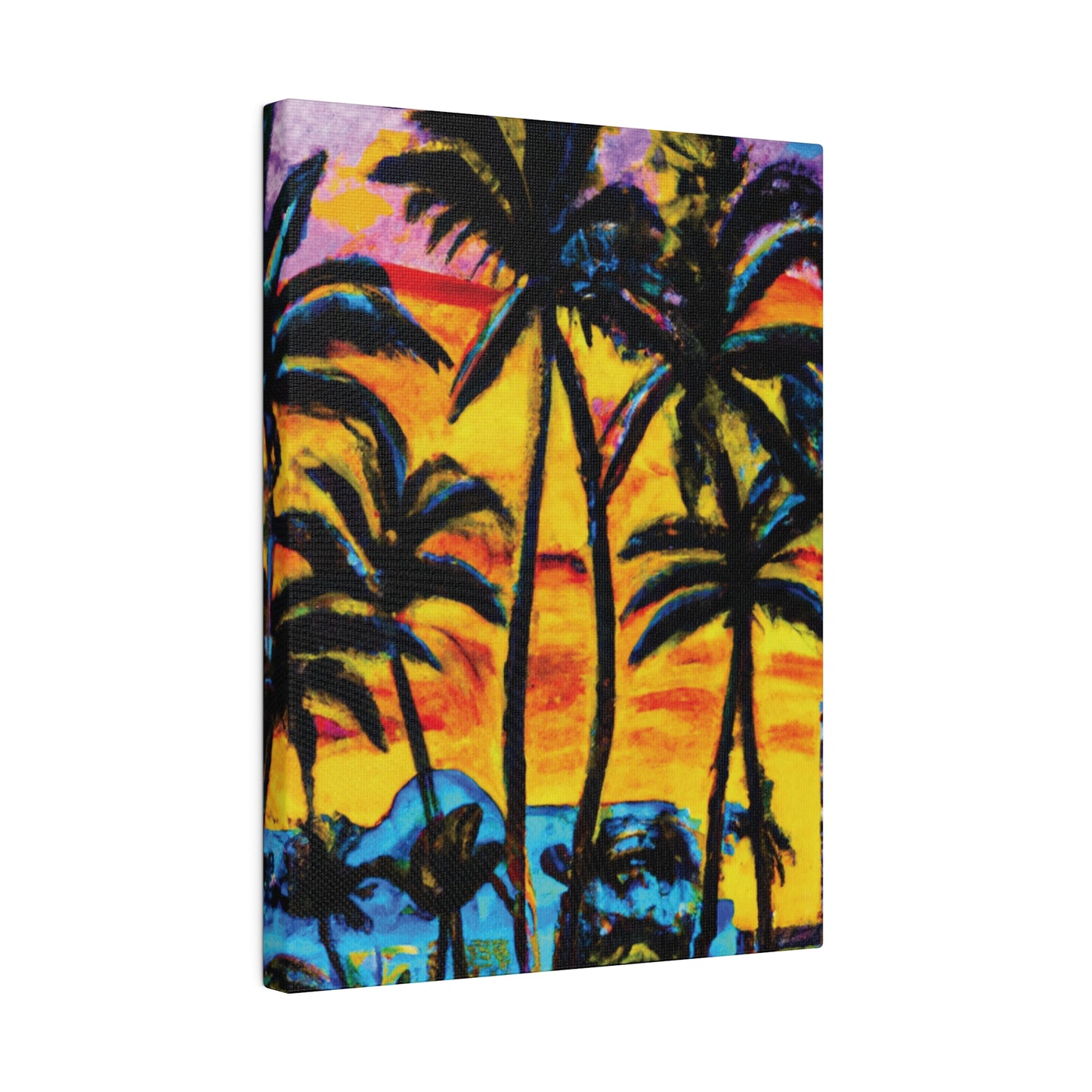 5378U - Miami Beach Sunset Painting Print | Miami | Beach | Sunset | Poster | Home Decor | Wall Art | Canvas