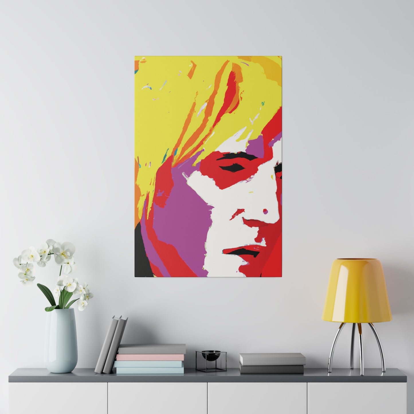 175X - Rockstar Painting Print | Face | Abstract | Poster | Home Decor | Wall Art | Music Art | Canvas