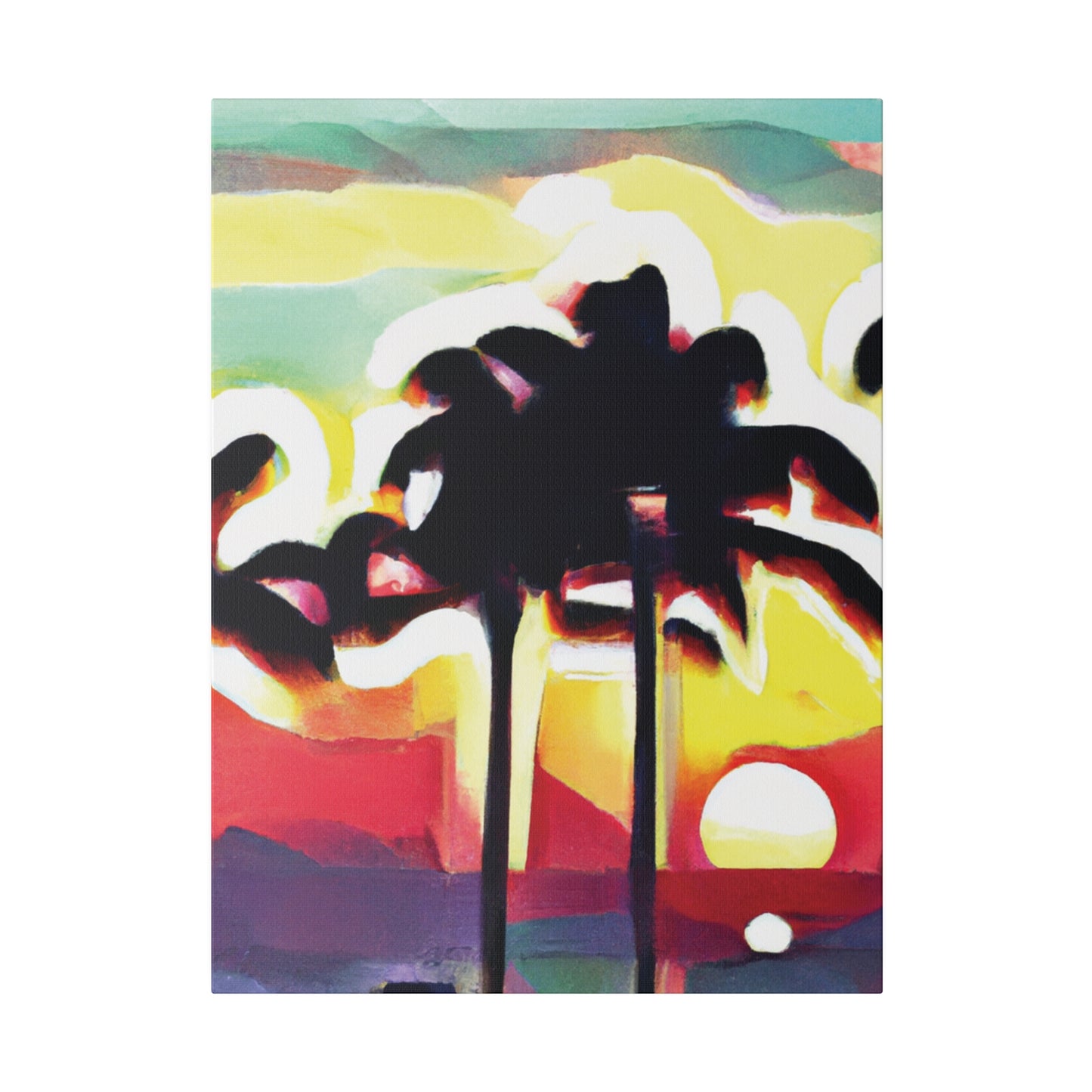 4134X - Miami Beach Sunset Painting Print | Miami | Beach | Sunset | Poster | Home Decor | Wall Art | Canvas