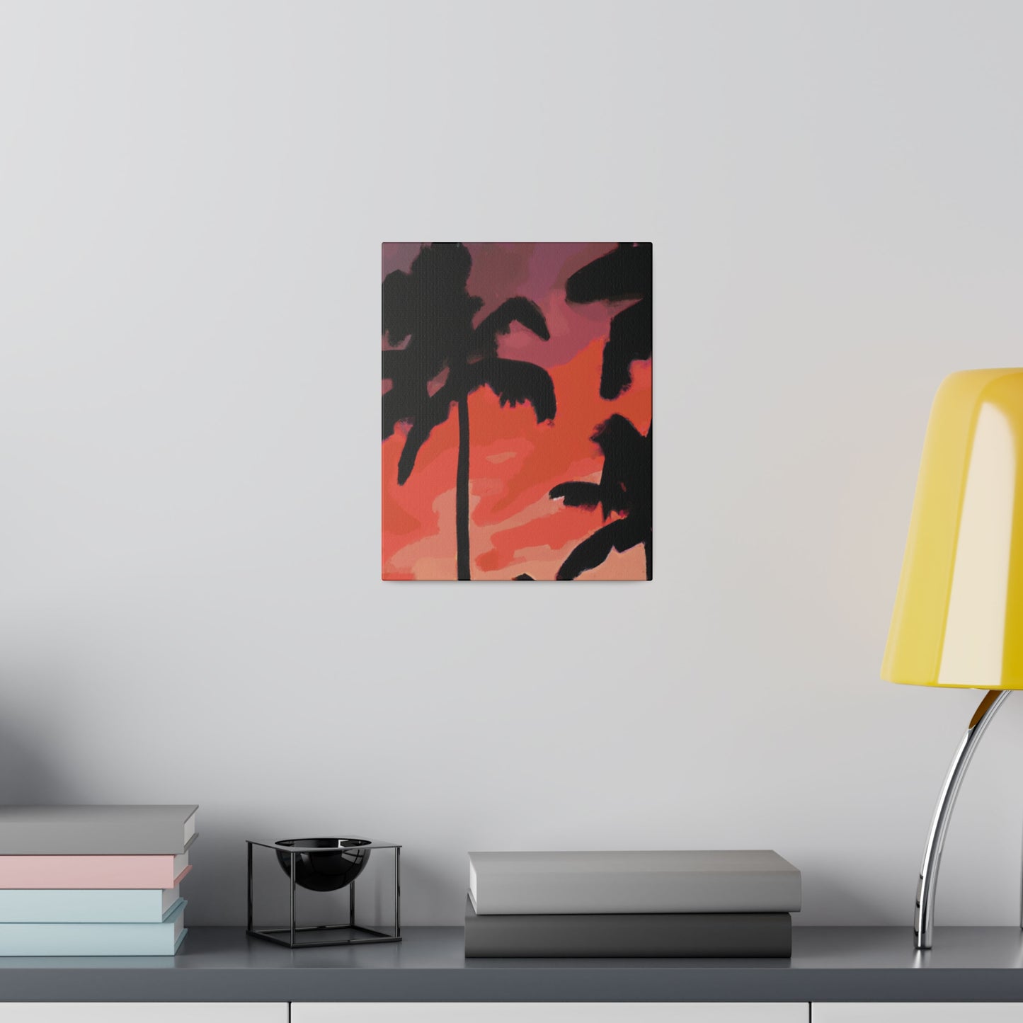 9324K - Miami Beach Sunset Painting Print | Miami | Beach | Sunset | Poster | Home Decor | Wall Art | Canvas