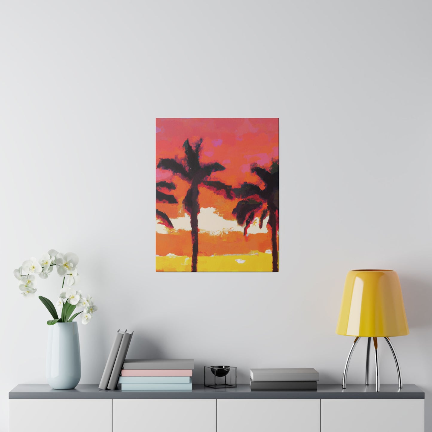 9356P - Miami Beach Sunset Painting Print | Miami | Beach | Sunset | Poster | Home Decor | Wall Art | Canvas