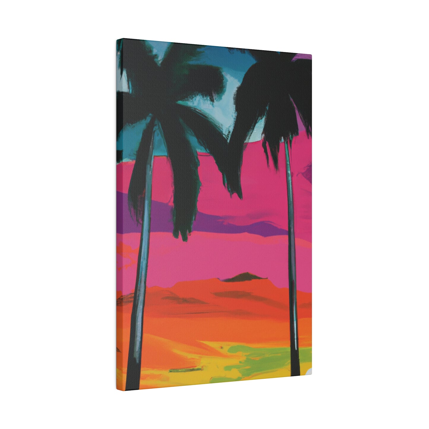 9027A - Miami Beach Sunset Painting Print | Miami | Beach | Sunset | Poster | Home Decor | Wall Art | Canvas