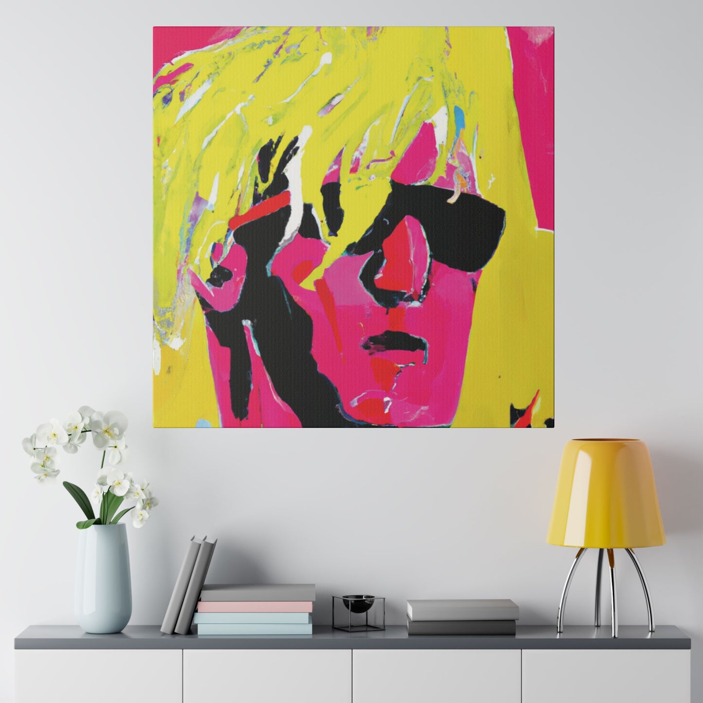 5130P - Rockstar Painting Print | Face | Abstract | Poster | Home Decor | Wall Art | Music Art | Canvas