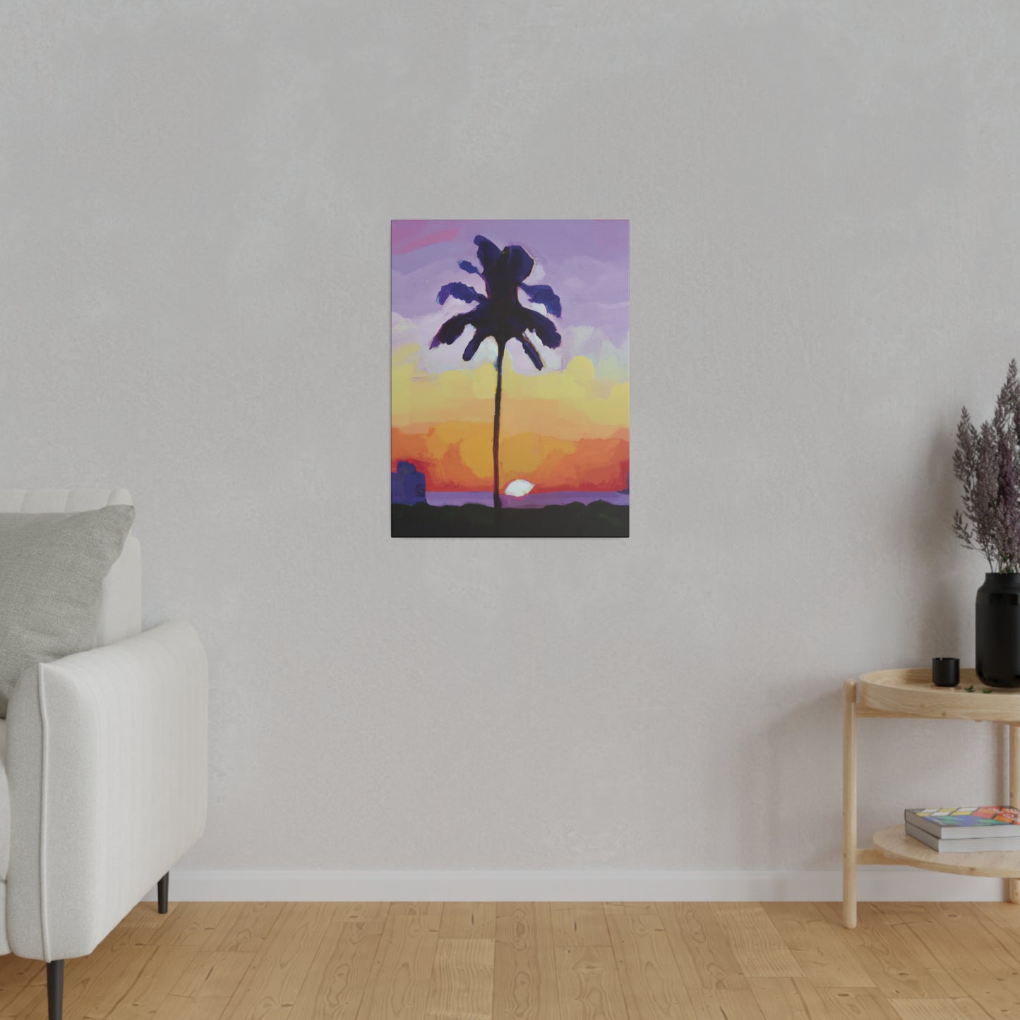 8495G - Miami Beach Sunset Painting Print | Miami | Beach | Sunset | Poster | Home Decor | Wall Art | Canvas