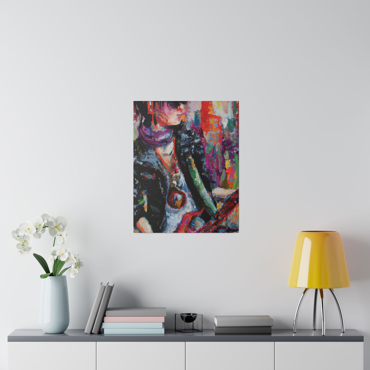 4532P - Rockstar Oil Painting Style Print | Poster | Home Decor | Wall Art | Music Art | Canvas