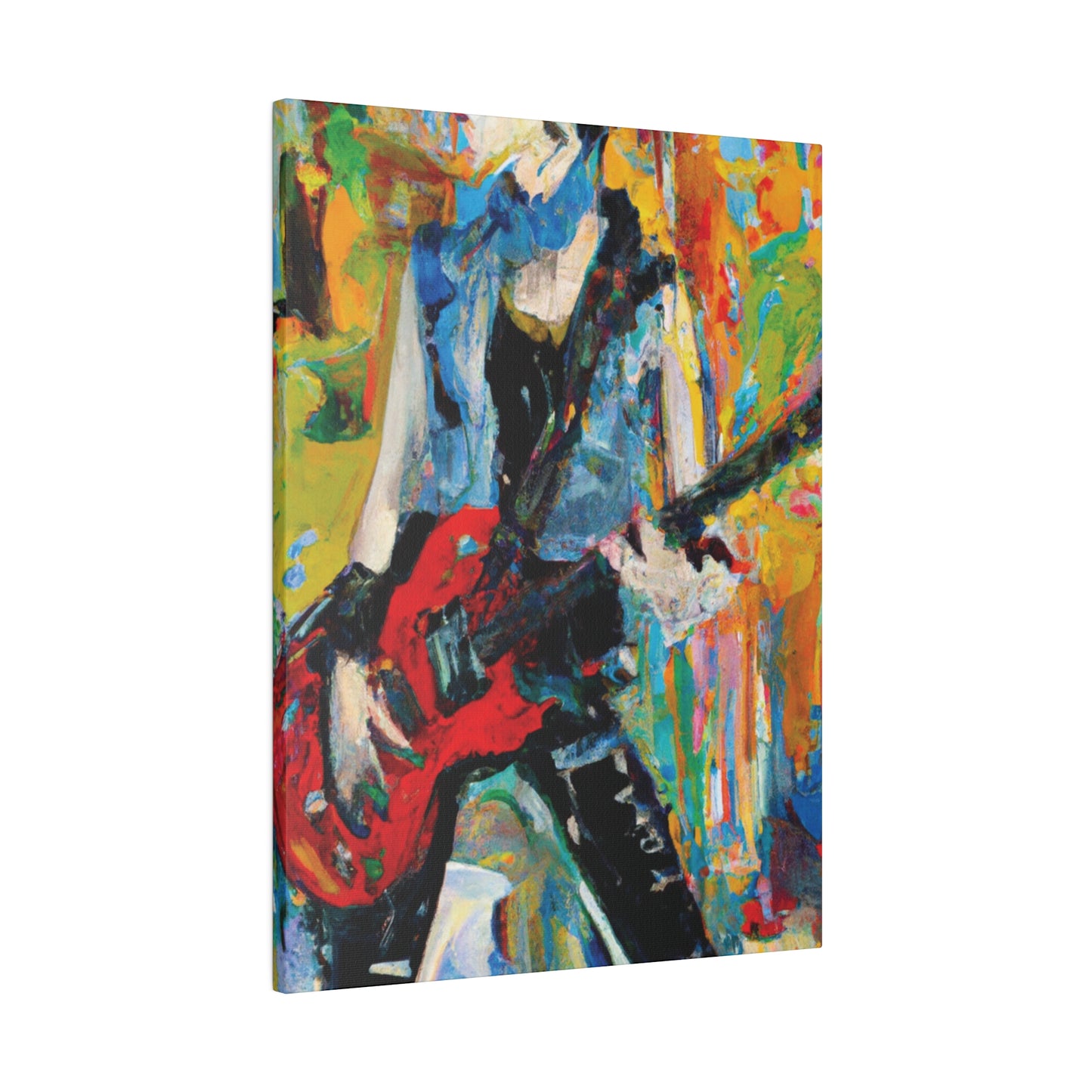 4721P - Rockstar Oil Painting Style Print | Poster | Home Decor | Wall Art | Music Art | Canvas