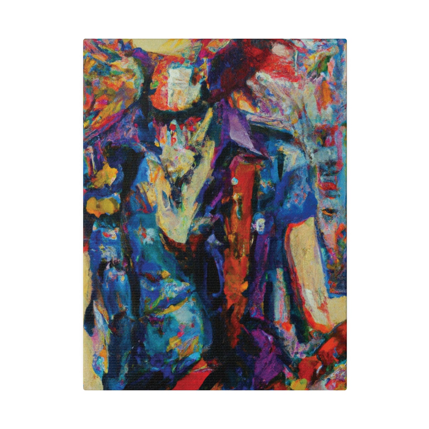 9667F - Rockstar Oil Painting Style Print | Poster | Home Decor | Wall Art | Music Art | Canvas