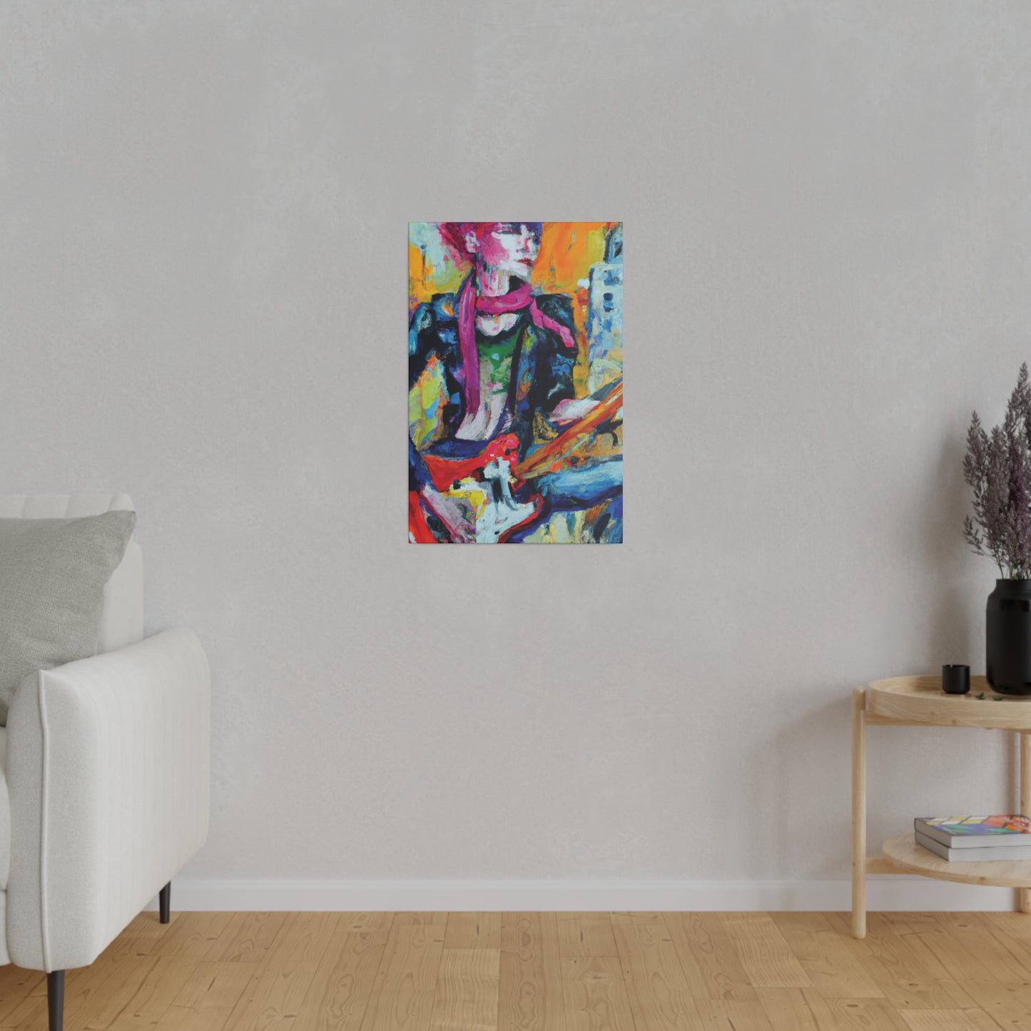 2736R - Rockstar Oil Painting Style Print | Poster | Home Decor | Wall Art | Music Art | Canvas