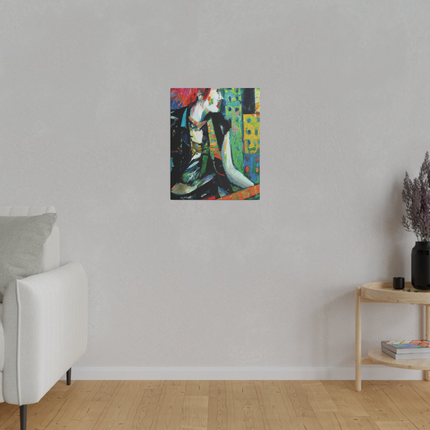 8726V - Rockstar Oil Painting Style Print | Poster | Home Decor | Wall Art | Music Art | Canvas