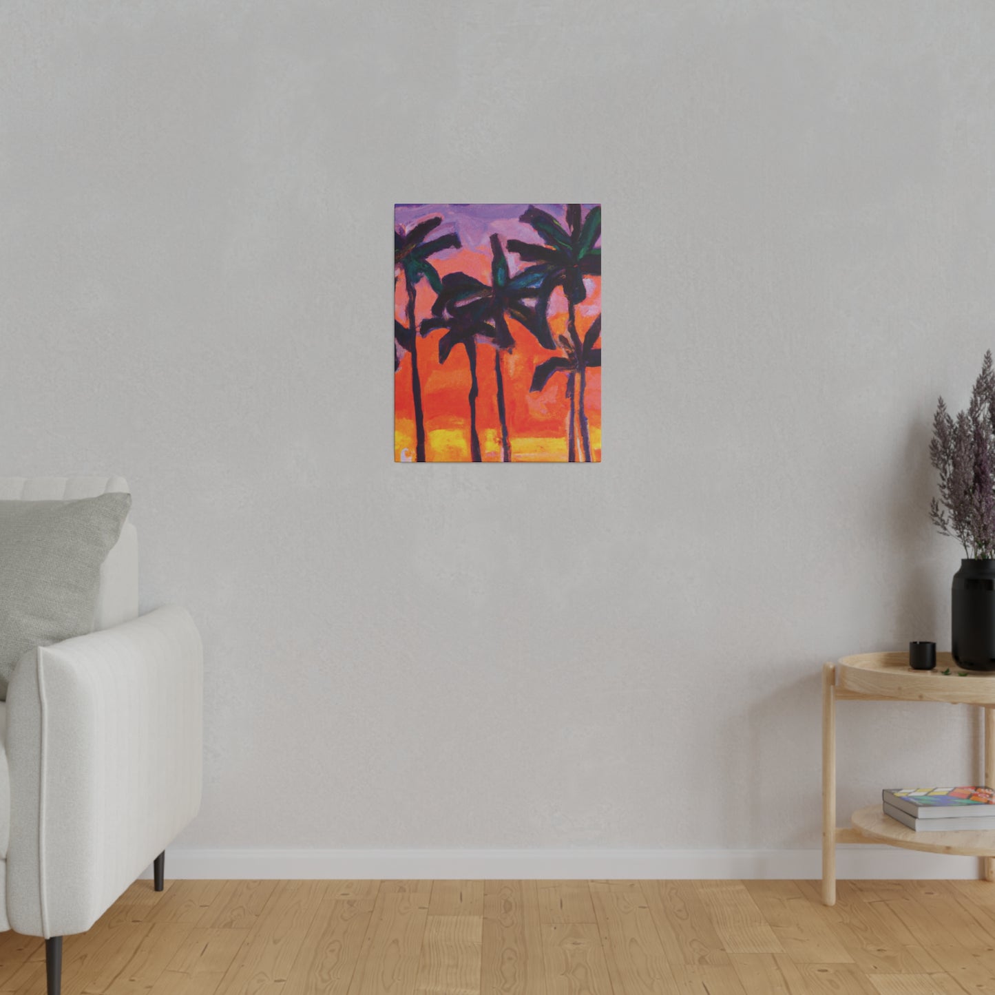 5618V - Miami Beach Sunset Painting Print | Miami | Beach | Sunset | Poster | Home Decor | Wall Art | Canvas
