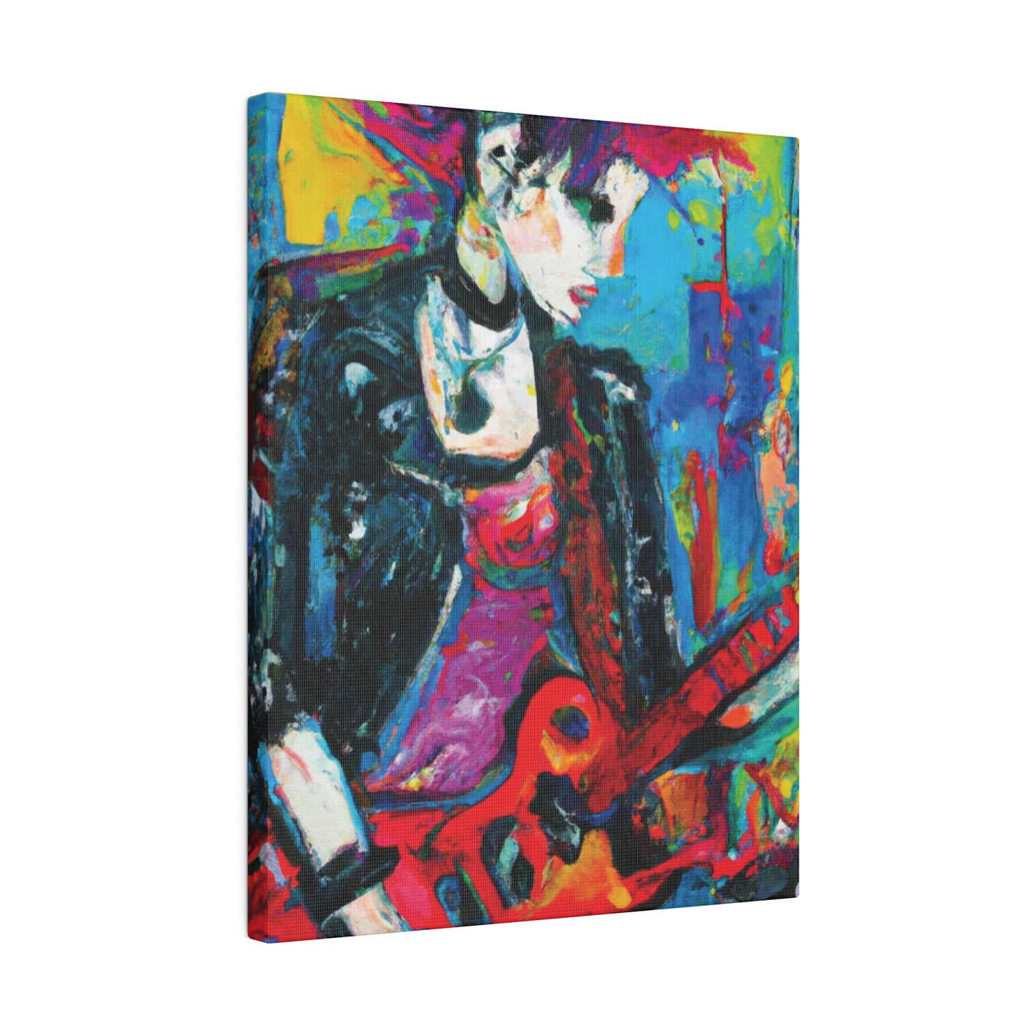 9051F - Rockstar Oil Painting Style Print | Poster | Home Decor | Wall Art | Music Art | Canvas